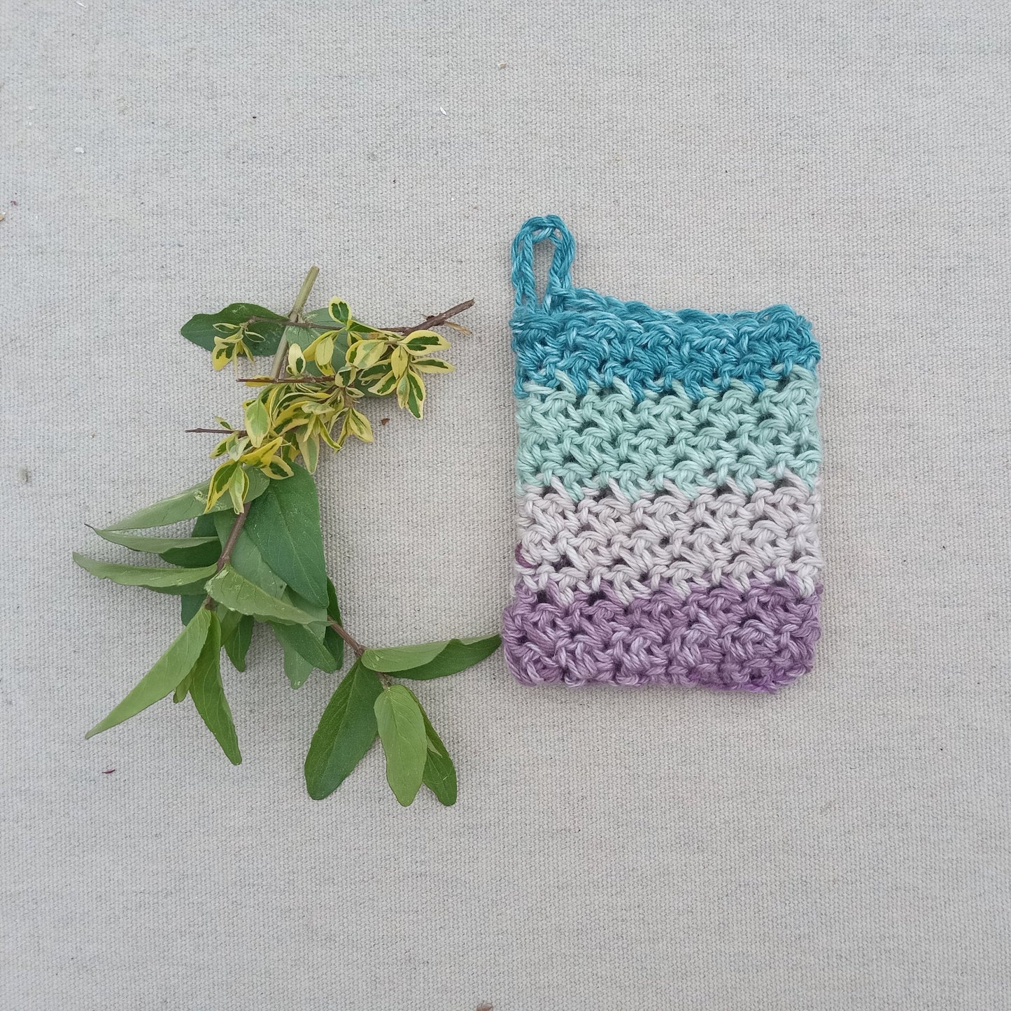 Handmade Cotton Soap Sack - Natural Shower Scrubby for Eco-Friendly Bathing - Crochet Soap Saver - Cute Bathroom Accessories - Washcloths