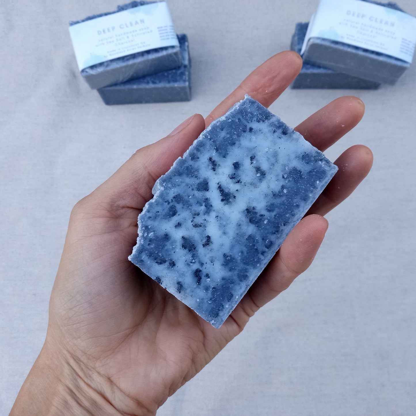Charcoal & Sea Salt Soap: Tallow, Coconut Oil Bars, Handmade