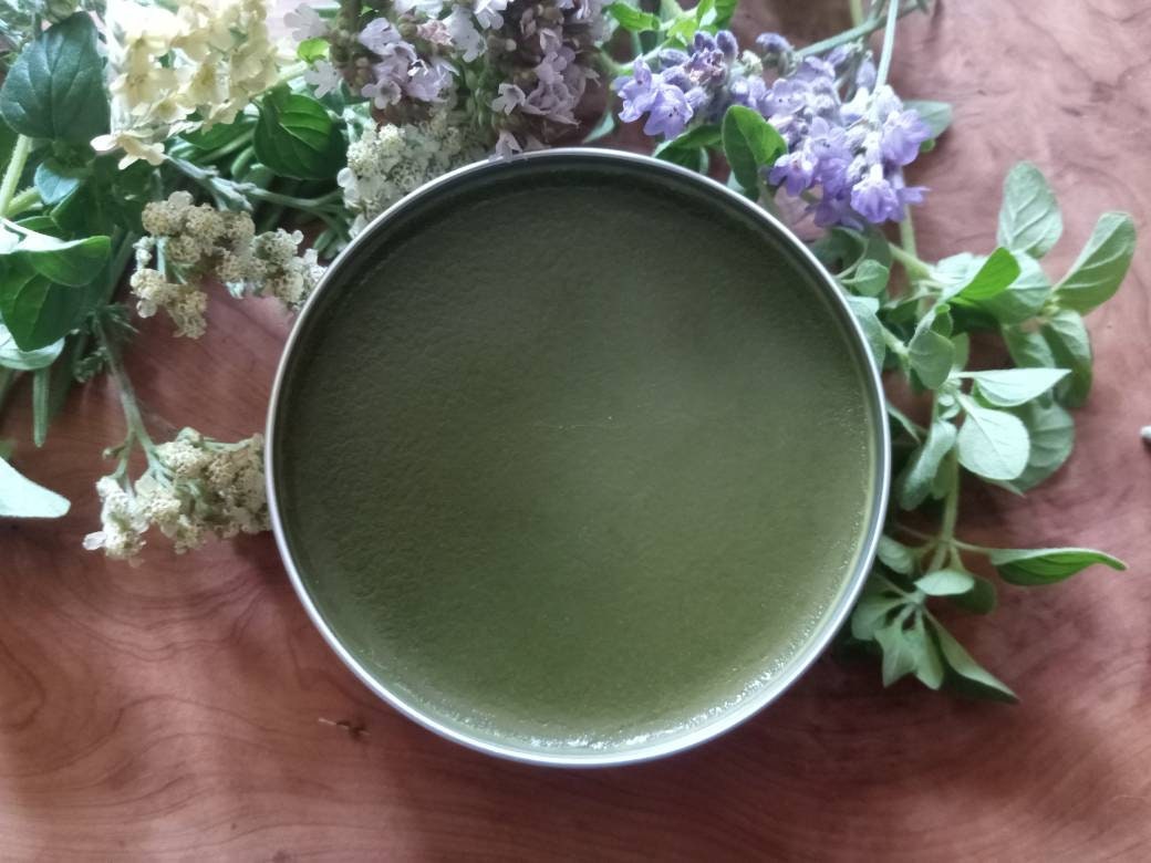 Yarrow Salve for Postpartum Skin Care - Soothing After Birth Balm with Calendula - Natural Baby Shower Gift - Herbal Perineum Ointment