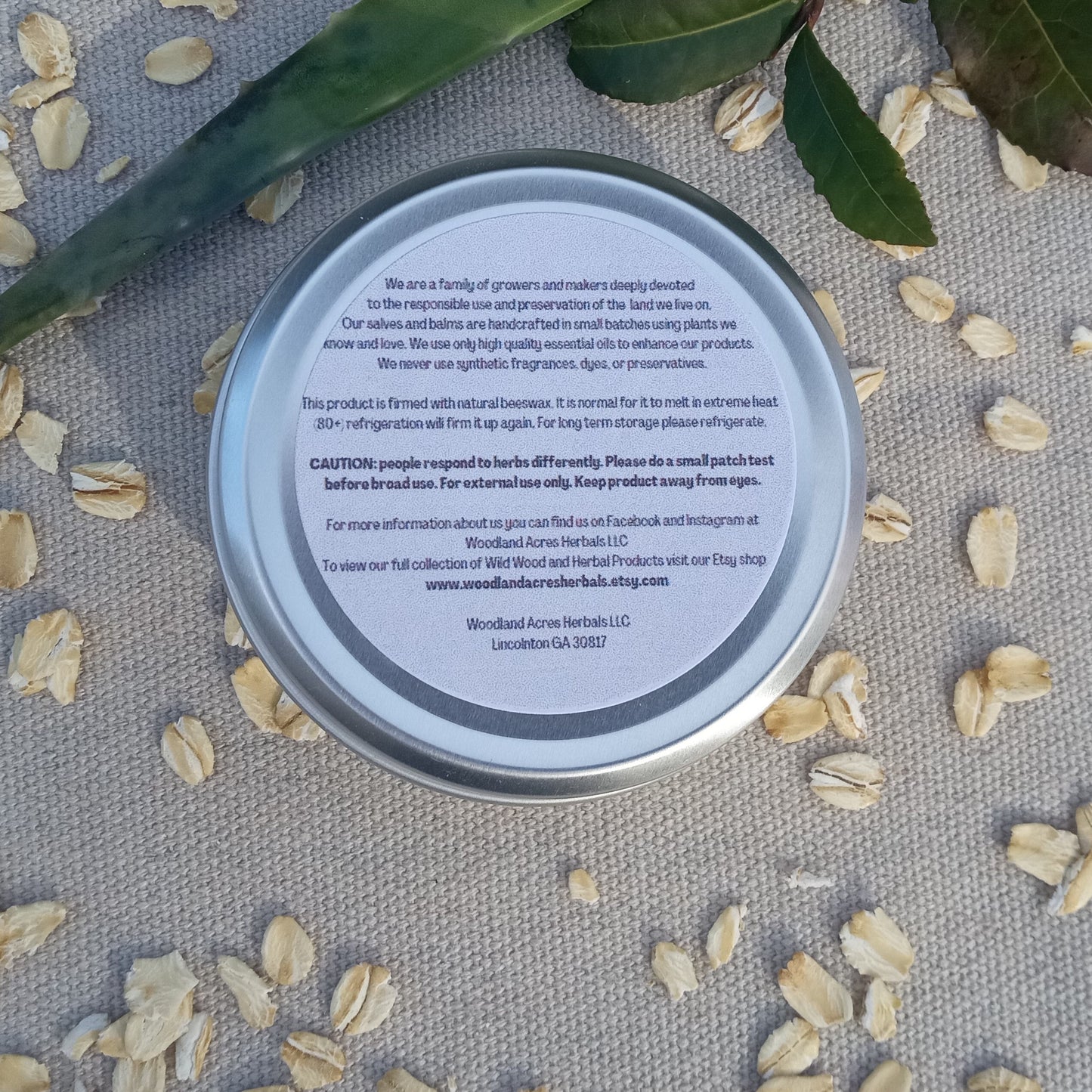 Lavender Balm with Green Tea, Oatmeal & Aloe Vera - Soothing Herbal Burn Salve - Multi-purpose Natural Skincare Product with Licorice Root