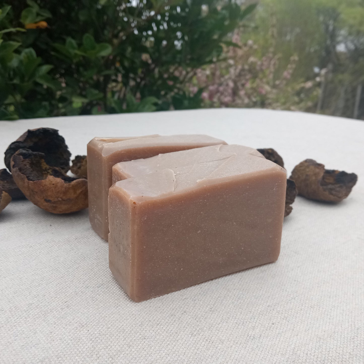 Hiker's Sidebar - Black Walnut Hull Soap with Tea Tree & Neem - Cold Process Herbal Soap for Athletes and Nurses - Natural Vegan Bar Soap with Coconut Oil