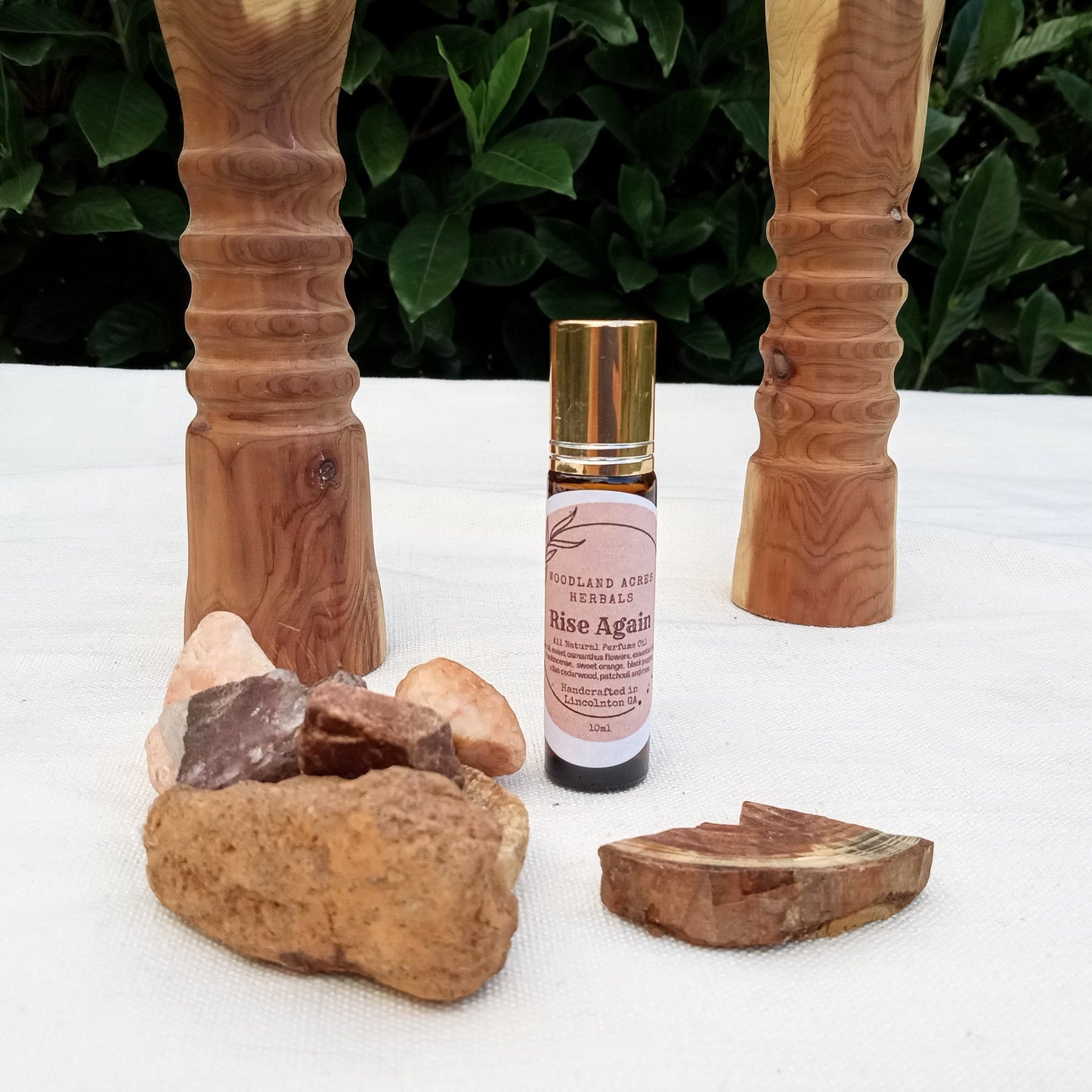 Rise Again - Frankincense Perfume Roller with Cedarwood & Orange Essential Oil - Scented Vegan Body Oil Roll-On - Fragrance Gift for Her