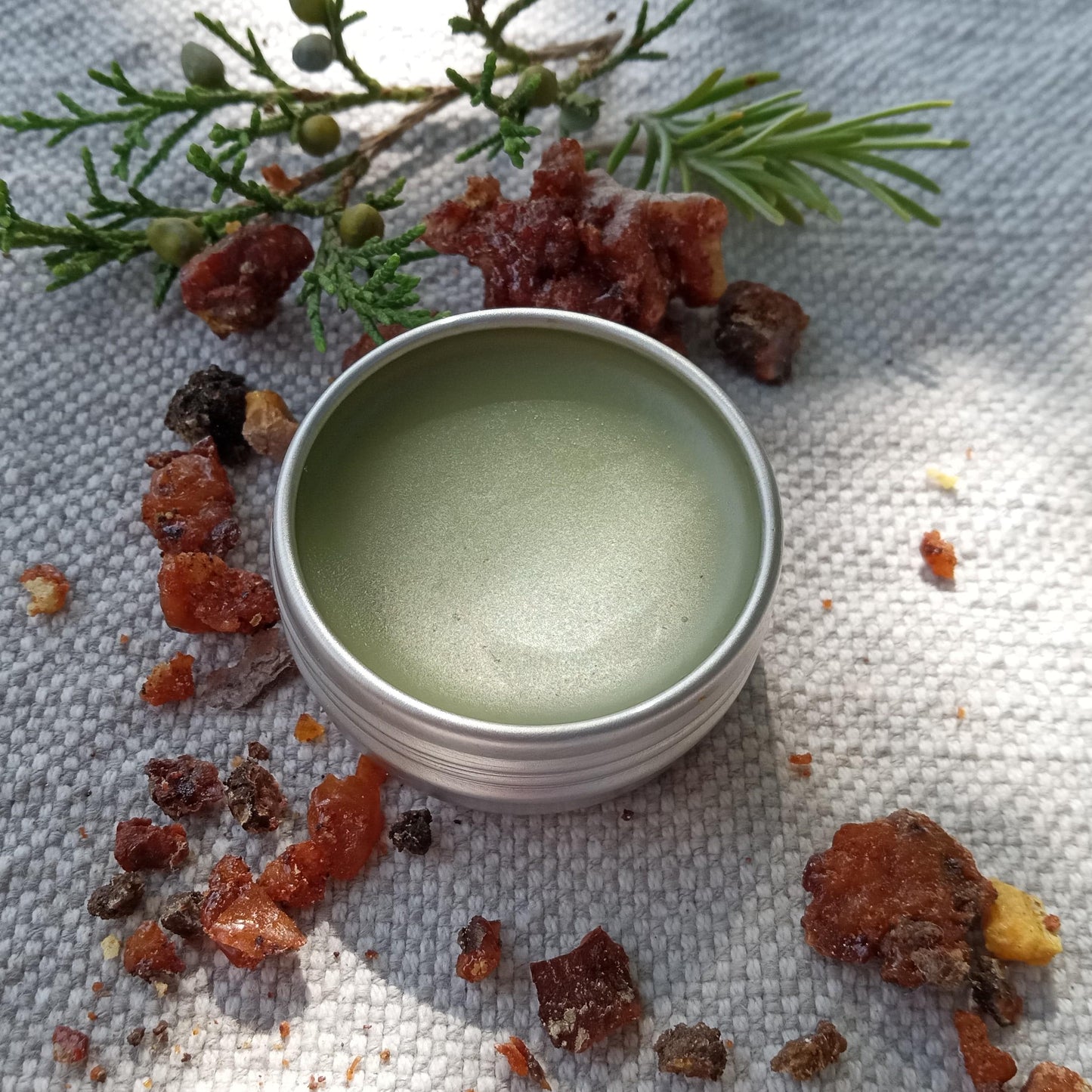 Pine Salve with Juniper Berries and Rosemary - Fragrant Herbal Salve for Massage - Wildcrafted All-Purpose Salve