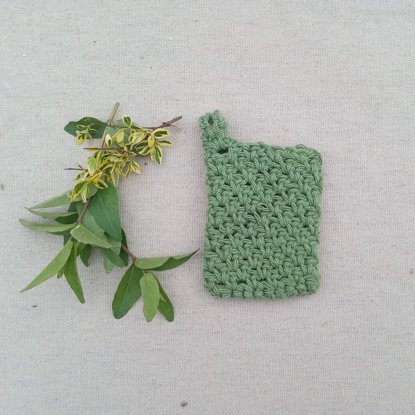 Handmade Cotton Soap Sack - Natural Shower Scrubby for Eco-Friendly Bathing - Crochet Soap Saver - Cute Bathroom Accessories - Washcloths