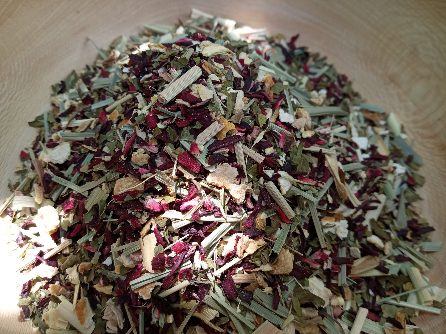 Tropical Zest Organic Lemongrass & Hibiscus Tea with Peppermint, Ginger and Honey-Bush - High in Vitamin C