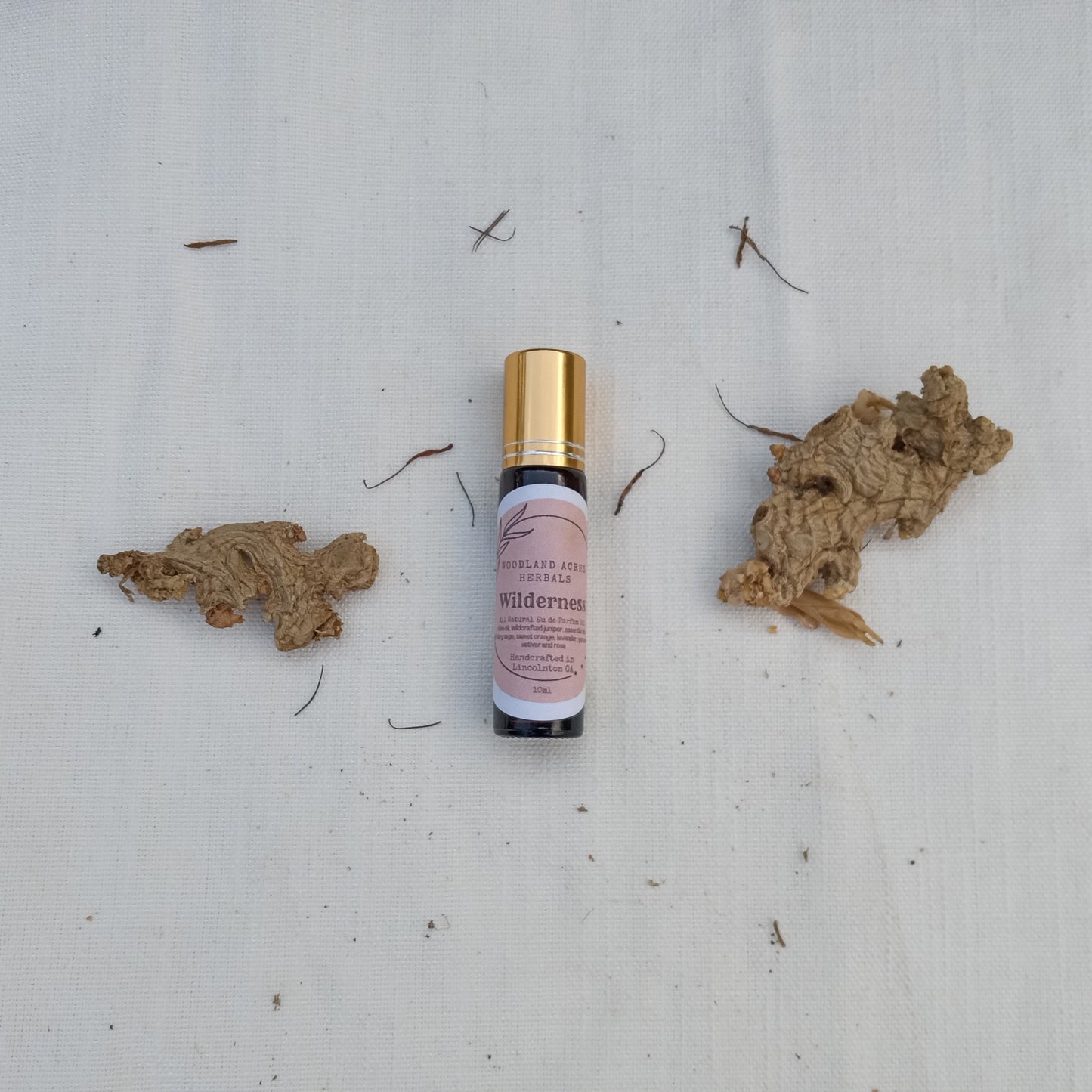 Wilderness - Geranium Essential Oil Perfume Roll-On with Orange & Clary Sage for Women - Natural Scented Body Oil Roller - Fragrance Gifts