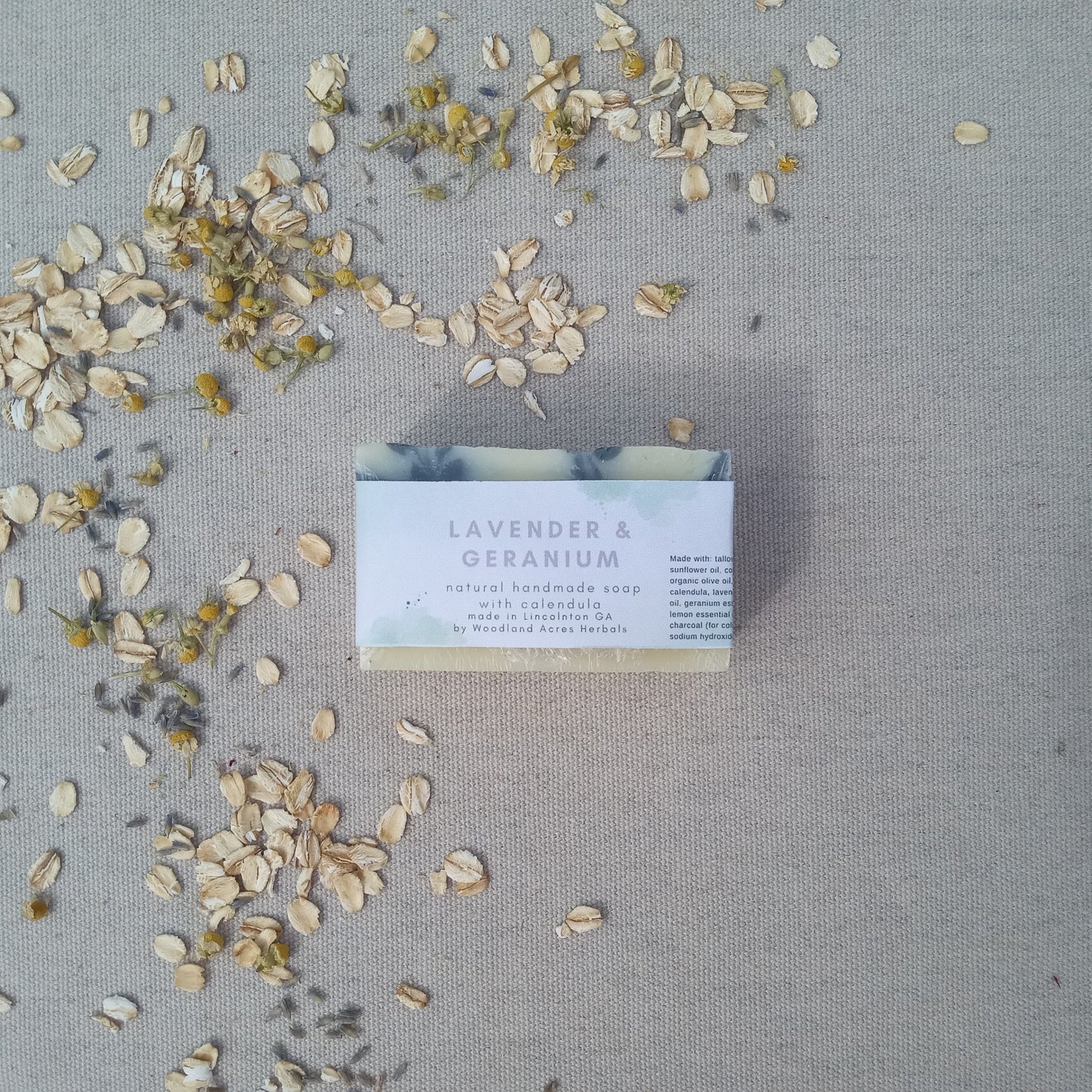 Calendula Soap: Lavender & Geranium Tallow Bars with Shea