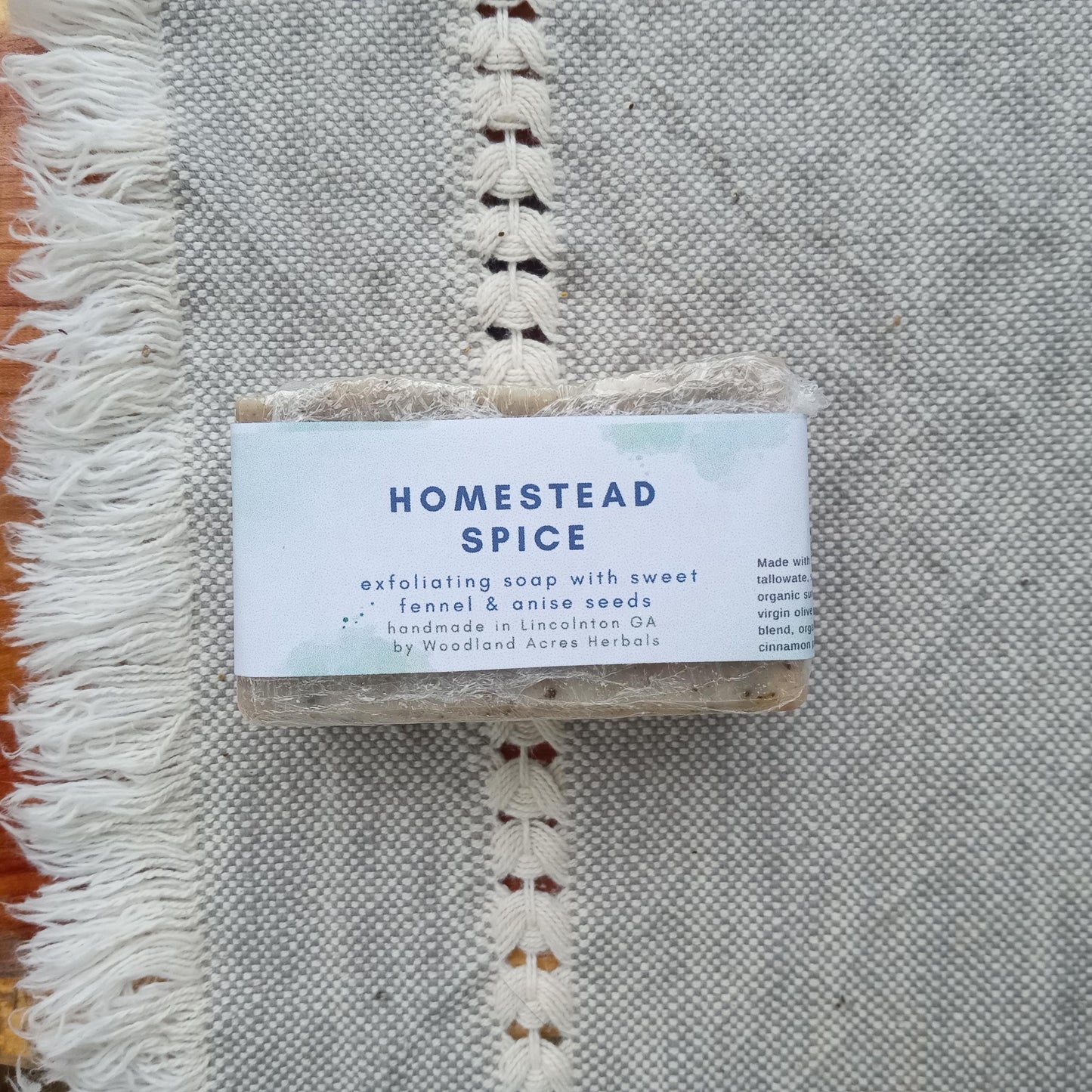 Anise Seed & Fennel Infused Herbal Soap made with Tallow for a Naturally Exfoliating and Squeaky Clean Bathing Experience - Homestead Soap