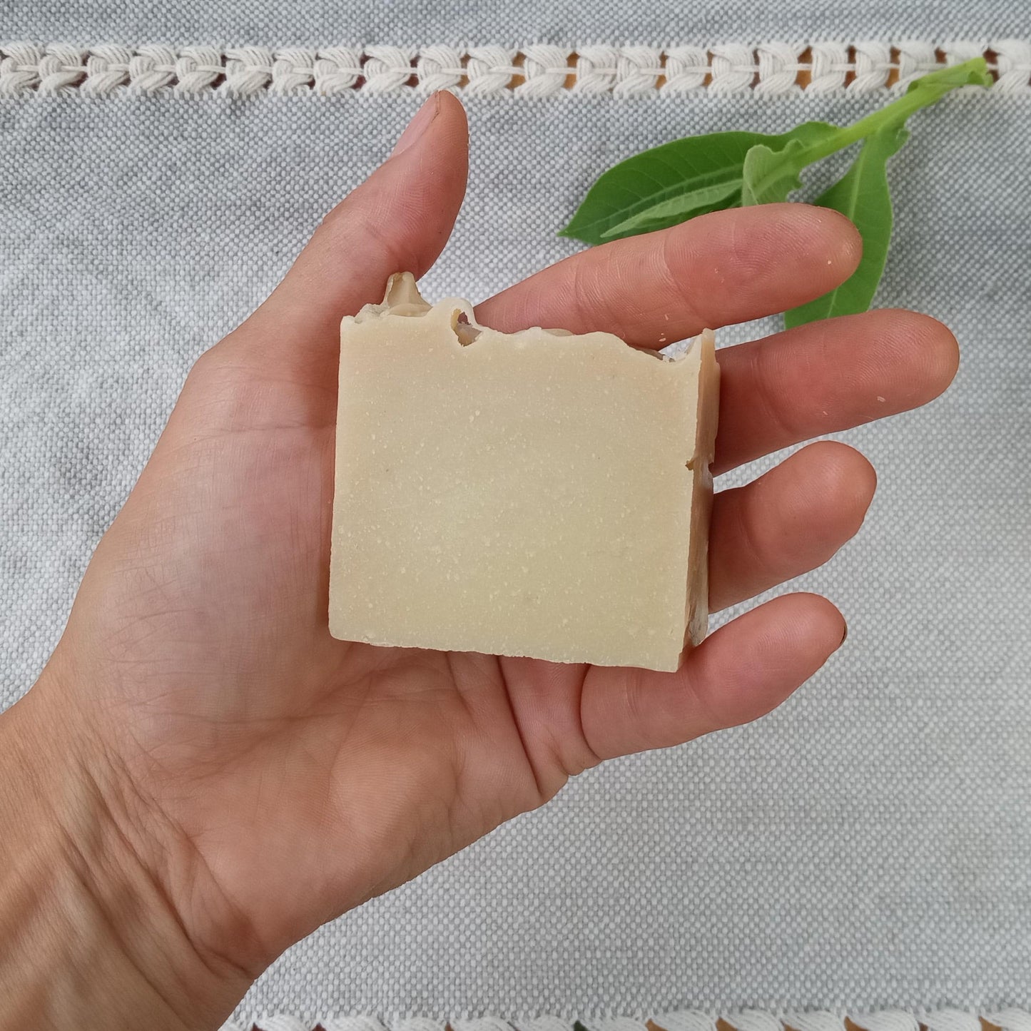 Tobacco & Neem Oil Soap for Men Handmade with Olive Oil, Shea Butter and Tallow Infused with Fresh Tobacco, Scented with Pure Essential Oils