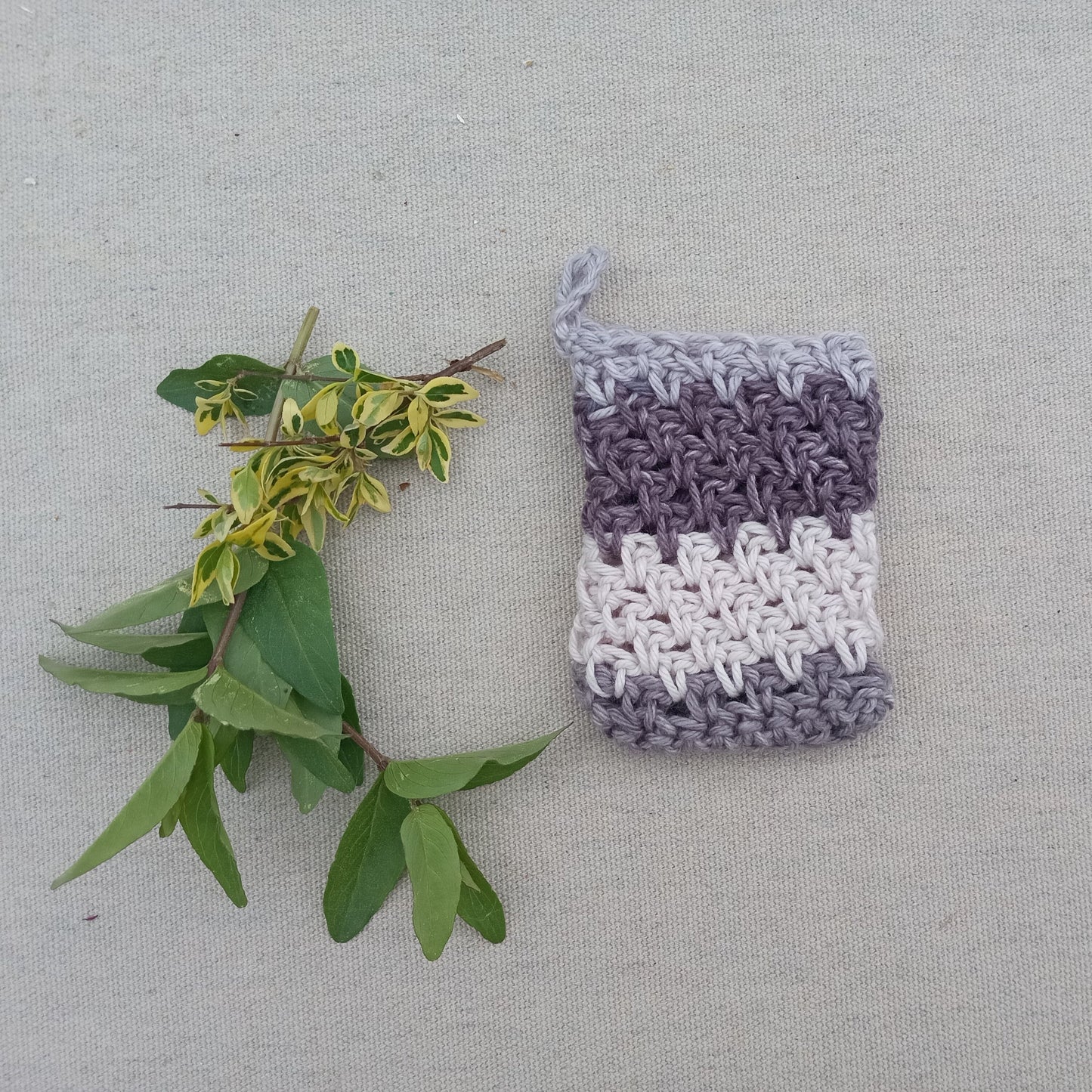 Handmade Cotton Soap Sack - Natural Shower Scrubby for Eco-Friendly Bathing - Crochet Soap Saver - Cute Bathroom Accessories - Washcloths