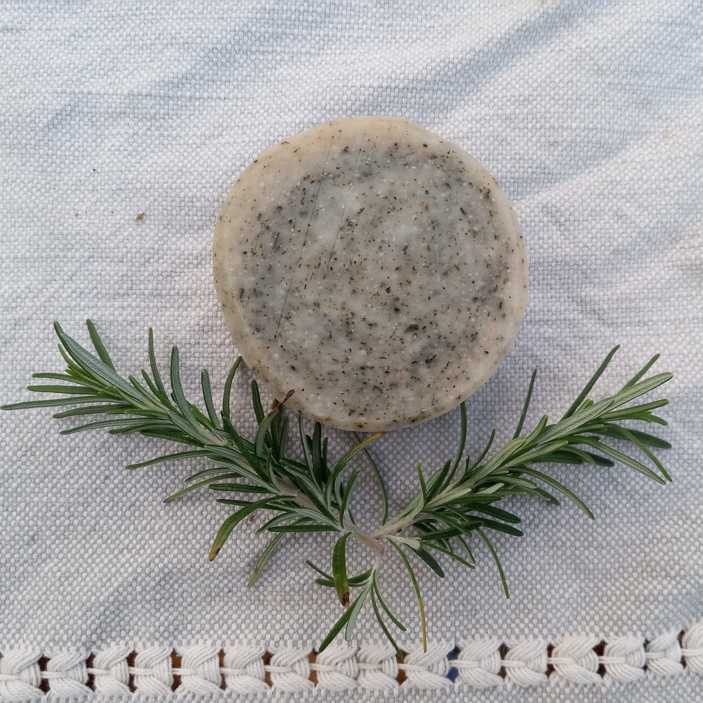 Fresh Air - Rosemary & Eucalyptus Soap with Aloe - Cold Process Soap Bars Handmade with Lard & Coconut Oil