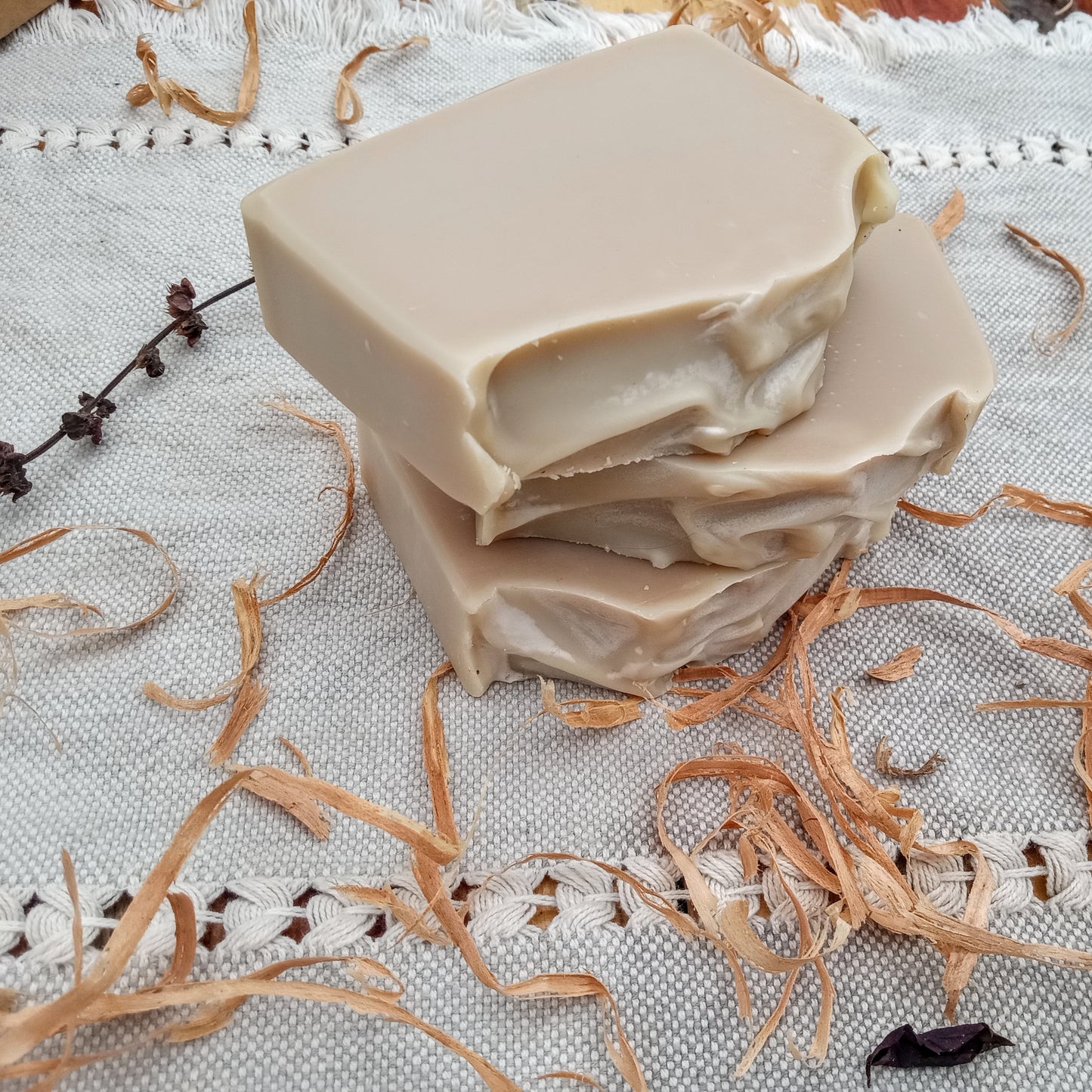 King's Palace - Nettle Infused Basil & Cedarwood Essential Oil Soap made with Tallow, Shea Butter and Castor Oil - Coconut-Free 5oz Natural Soap for Guys