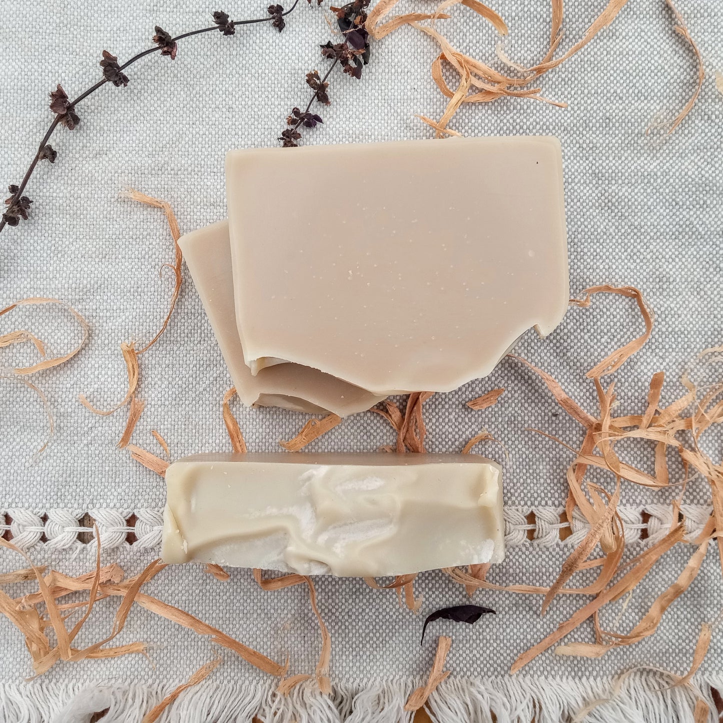 King's Palace - Nettle Infused Basil & Cedarwood Essential Oil Soap made with Tallow, Shea Butter and Castor Oil - Coconut-Free 5oz Natural Soap for Guys