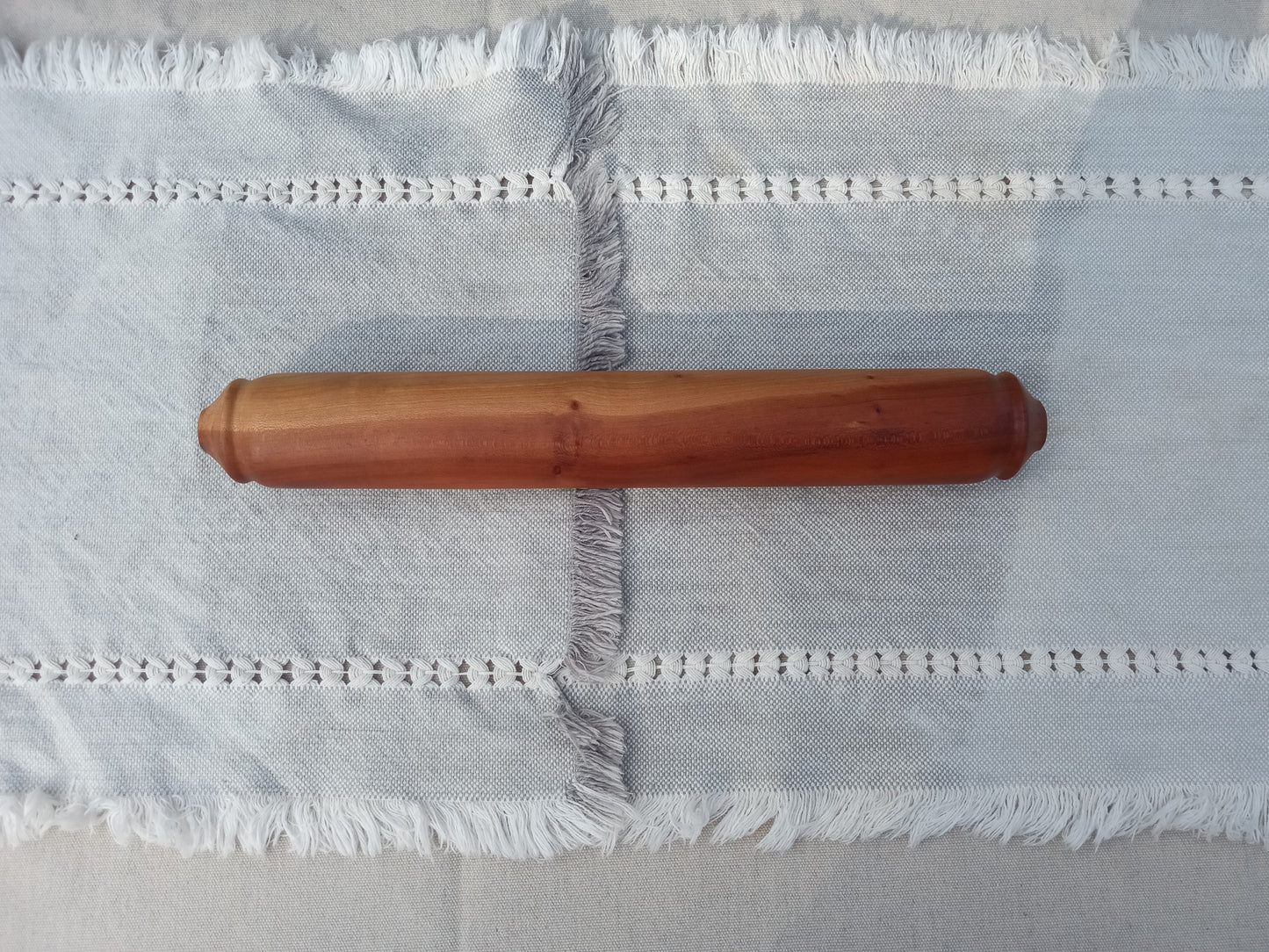 Handmade Wooden Rolling Pin - 14" Cherry Wood Roller - Unique Wood Gift for the Chef