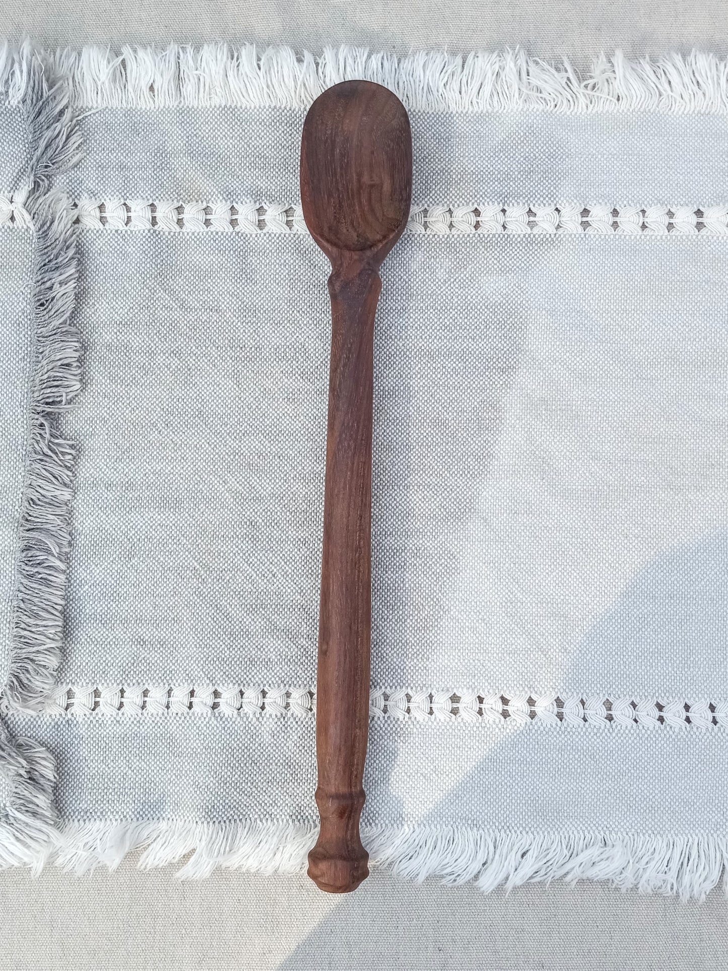 Handmade Walnut Wood Mixing Spoon: Chef Gift, Kitchen Decor