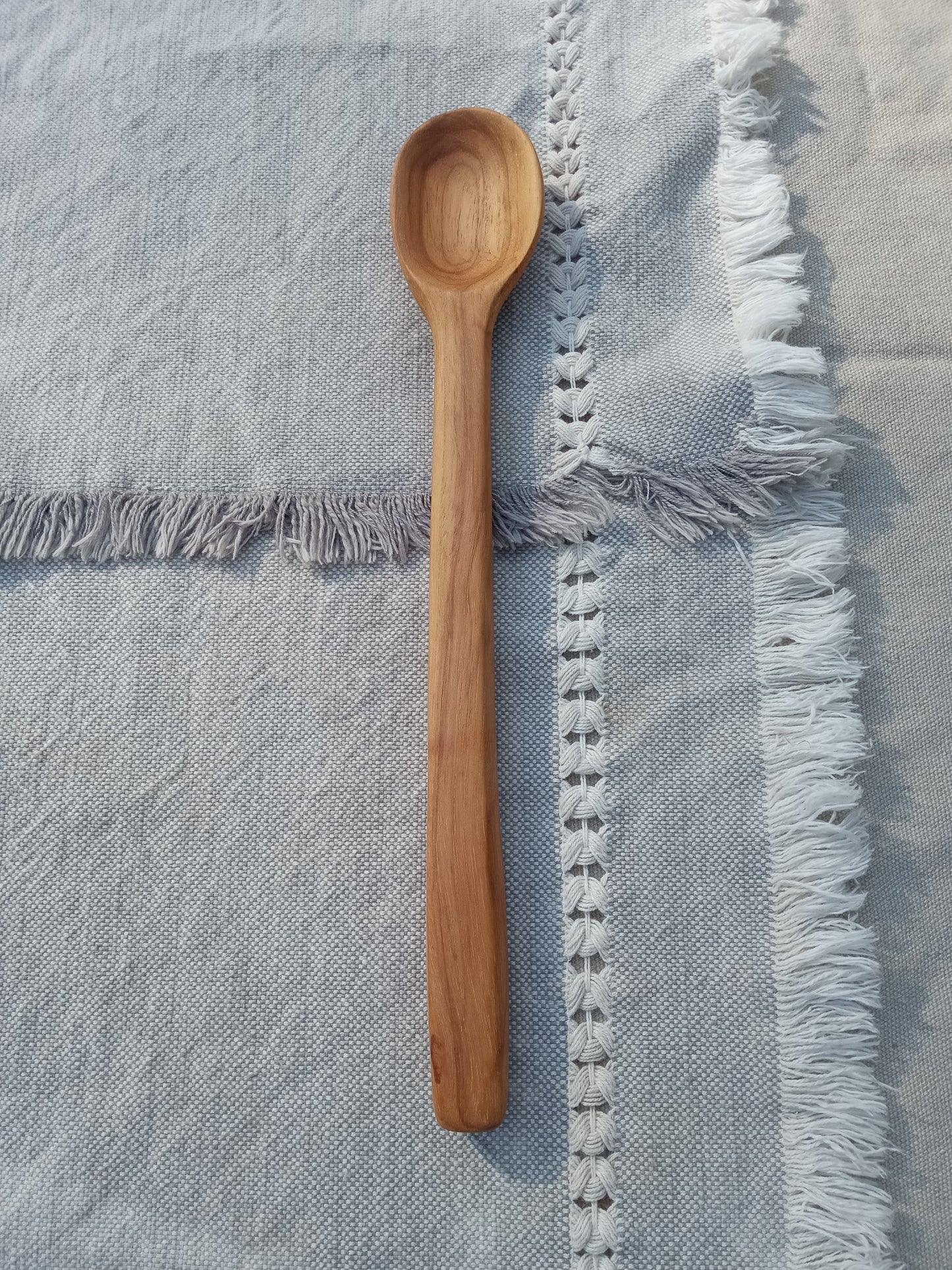 Handmade Wooden Spoon Carved from Pecan Wood - Wooden Mixing Spoon - Unique Wood Gifts for the Chef