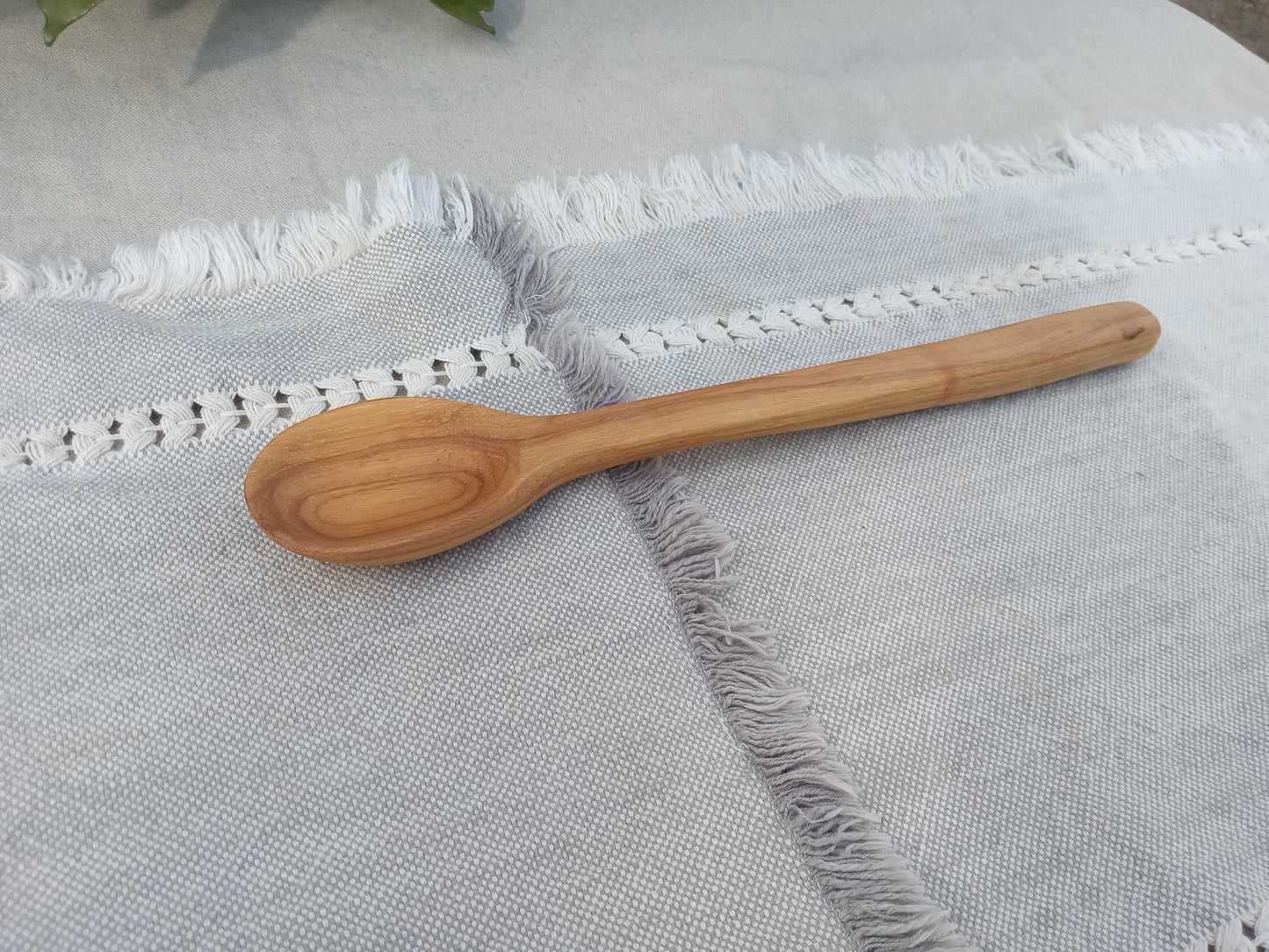 Handmade Wooden Spoon Carved from Pecan Wood - Wooden Mixing Spoon - Unique Wood Gifts for the Chef