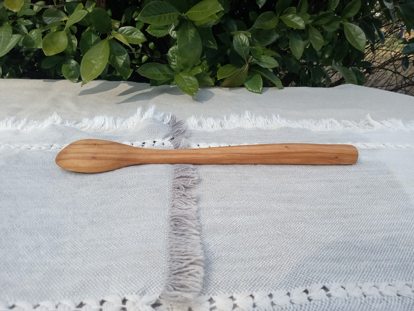 Handmade Wooden Spoon Carved from Pecan Wood - Wooden Mixing Spoon - Unique Wood Gifts for the Chef