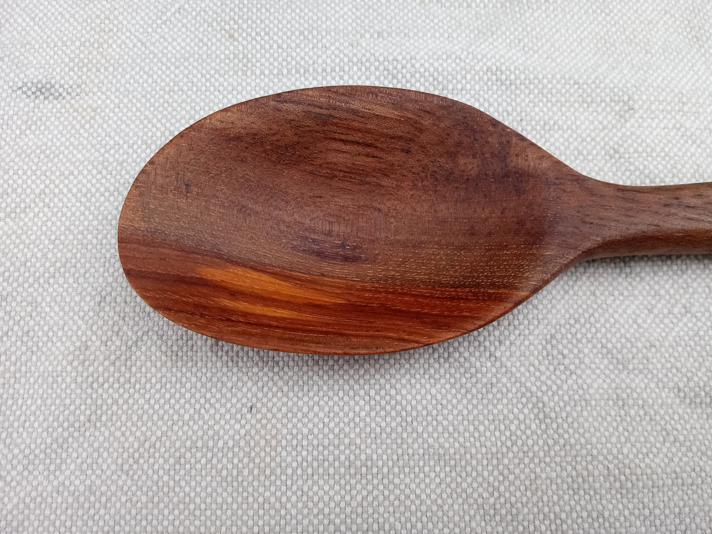 Handmade Wooden Spoon Carved from Pecan Wood with a Stout Handle Ideal for Serving & Mixing - Unique Wood Gift for the Cook