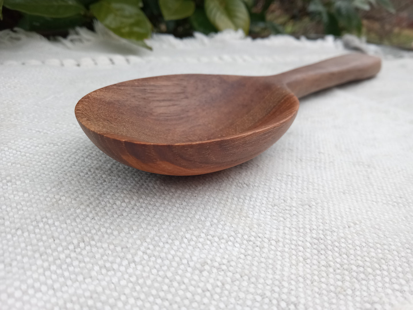 Handmade Wooden Spoon Carved from Pecan Wood with a Stout Handle Ideal for Serving & Mixing - Unique Wood Gift for the Cook
