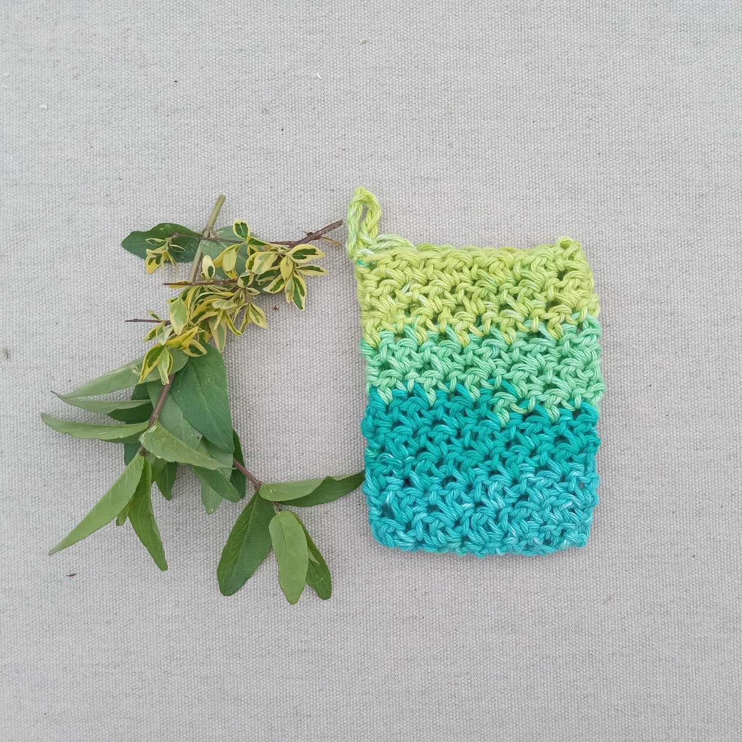 Handmade Cotton Soap Sack - Natural Shower Scrubby for Eco-Friendly Bathing - Crochet Soap Saver - Cute Bathroom Accessories - Washcloths