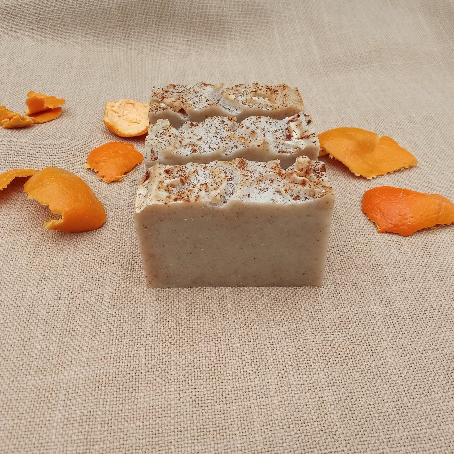 Sun Bathing - Cinnamon Soap with Grapefruit Essential Oil - Handcrafted Tallow Soap Bars with Coconut and Olive Oil - Soap Gift for the Man
