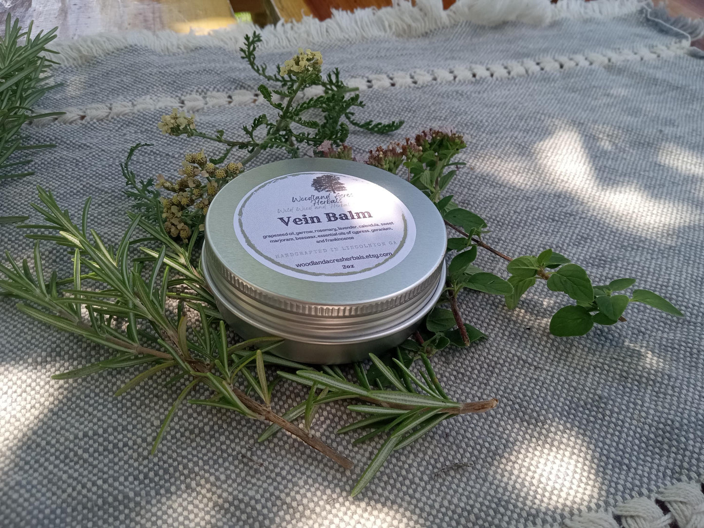 Vein Salve with Yarrow, Calendula, Cypress & Geranium - Herbal Toning Ointment - Gifts under 30 for Her - Natural Hemorrhoid Relief