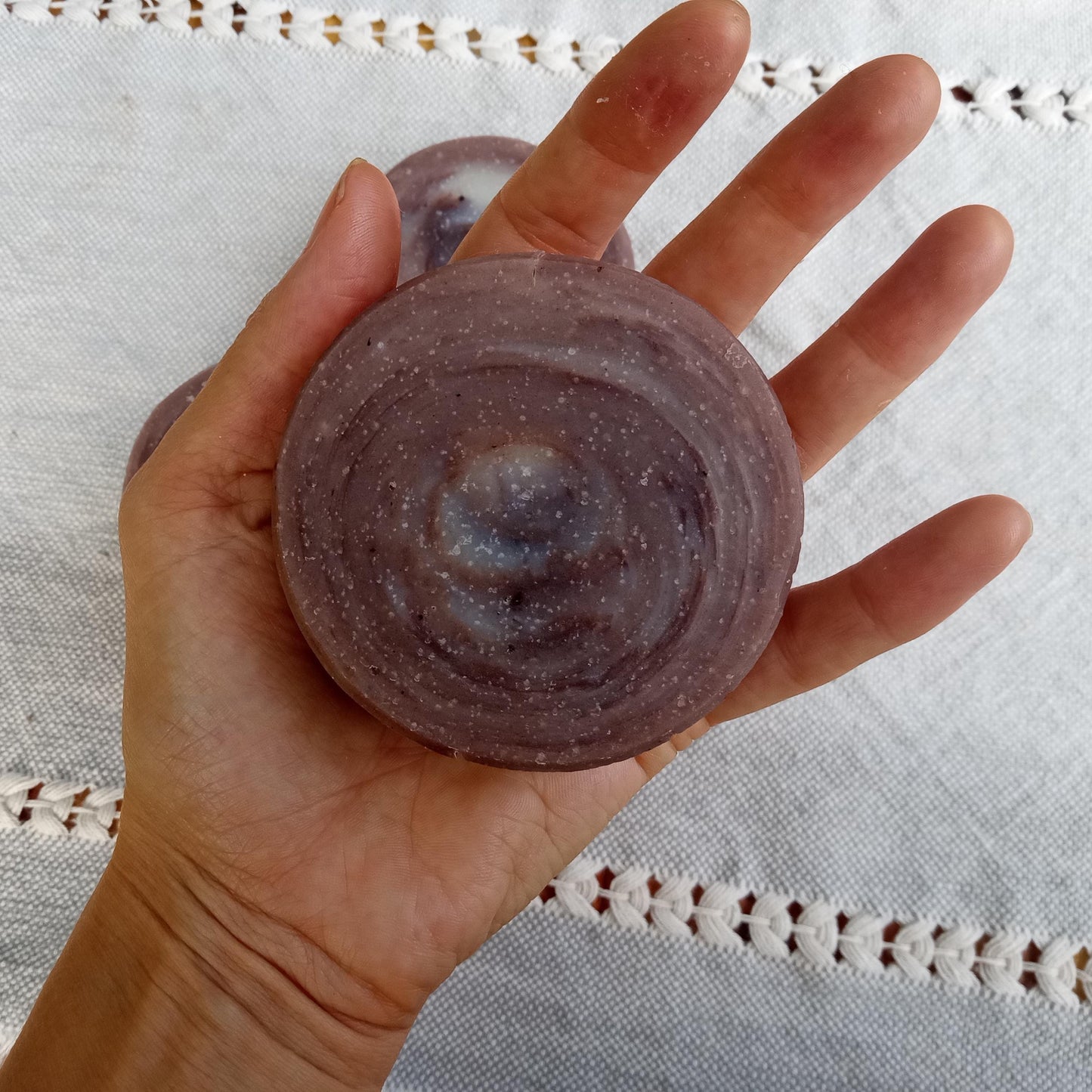 Mint Chocolate Soap Bars - Handcrafted Cold Process Coconut Oil Soap - Peppermint Essential Oil Soap - Round Soap Bars