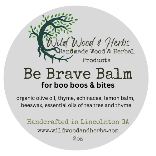 Be Brave Balm with Thyme, Echinacea & Lemon Balm - Handcrafted Herbal Skincare Ointment - Chemical-Free Skin Care - Herbal Salve