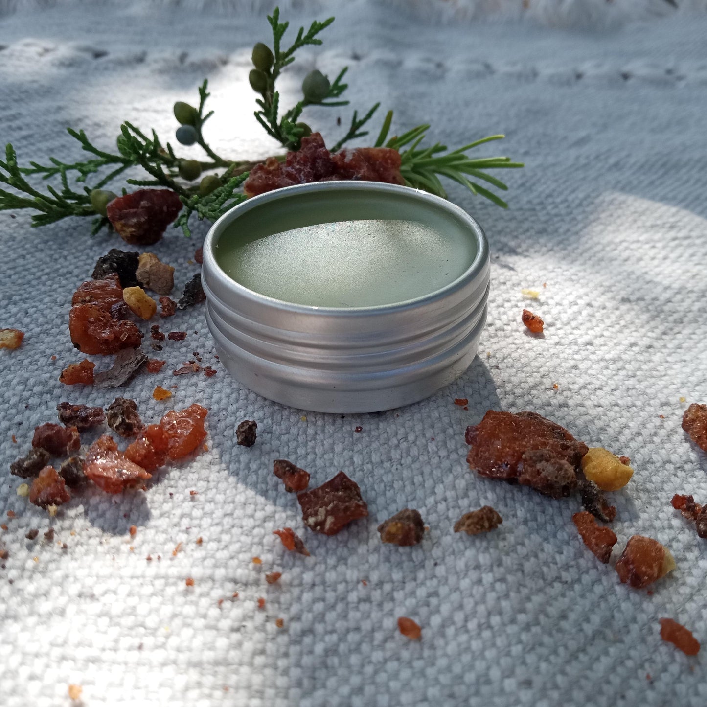 Pine Salve with Juniper Berries and Rosemary - Fragrant Herbal Salve for Massage - Wildcrafted All-Purpose Salve