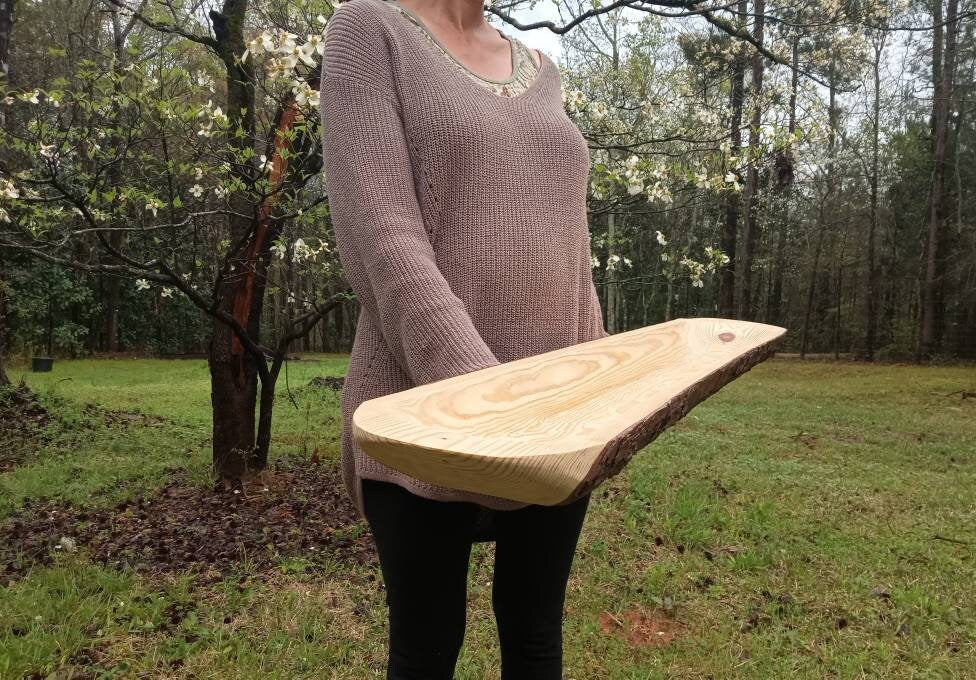 Handmade Wooden Trough: Rustic Farmhouse Centerpiece (48")
