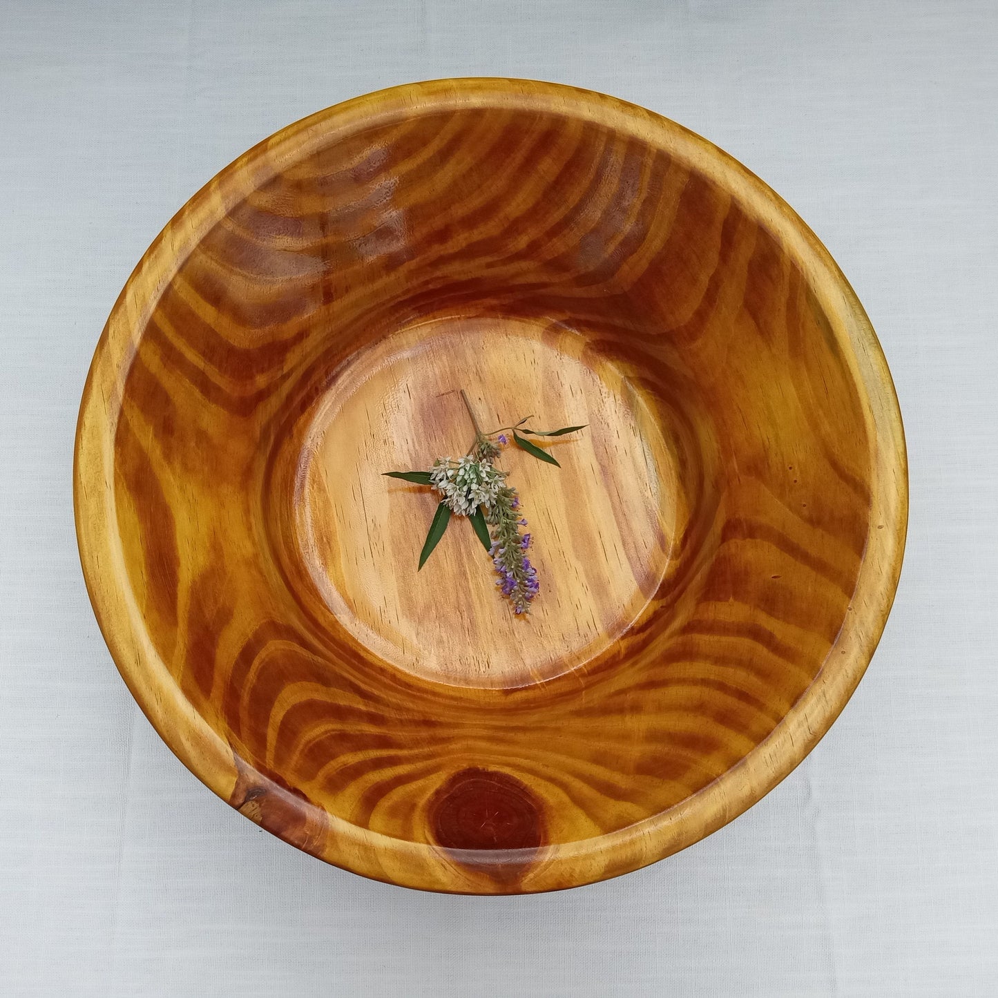 Colorful Wood Decor Bowl - Pine Pedestal Bowl - Turned Wood Bowls - Elegant Table Art - Artistic Home Accents - Handmade Wooden Bowl