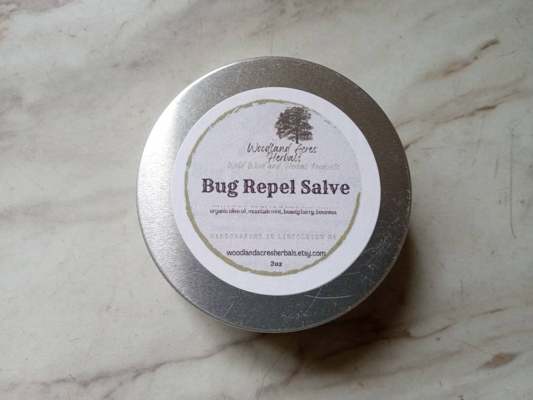 Herbal Insect Repellent Salve with Beauty Berry for Hikers & Outdoorsmen - Naturally Repels Mosquitos, Ticks and other Biting Bugs