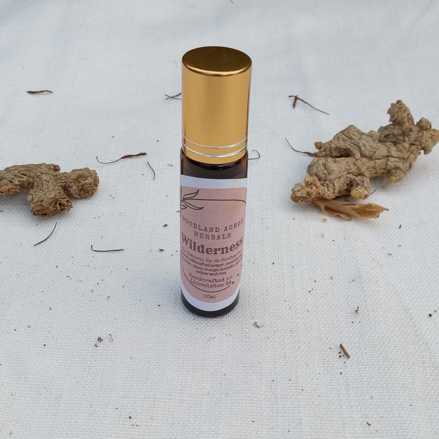 Wilderness - Geranium Essential Oil Perfume Roll-On with Orange & Clary Sage for Women - Natural Scented Body Oil Roller - Fragrance Gifts