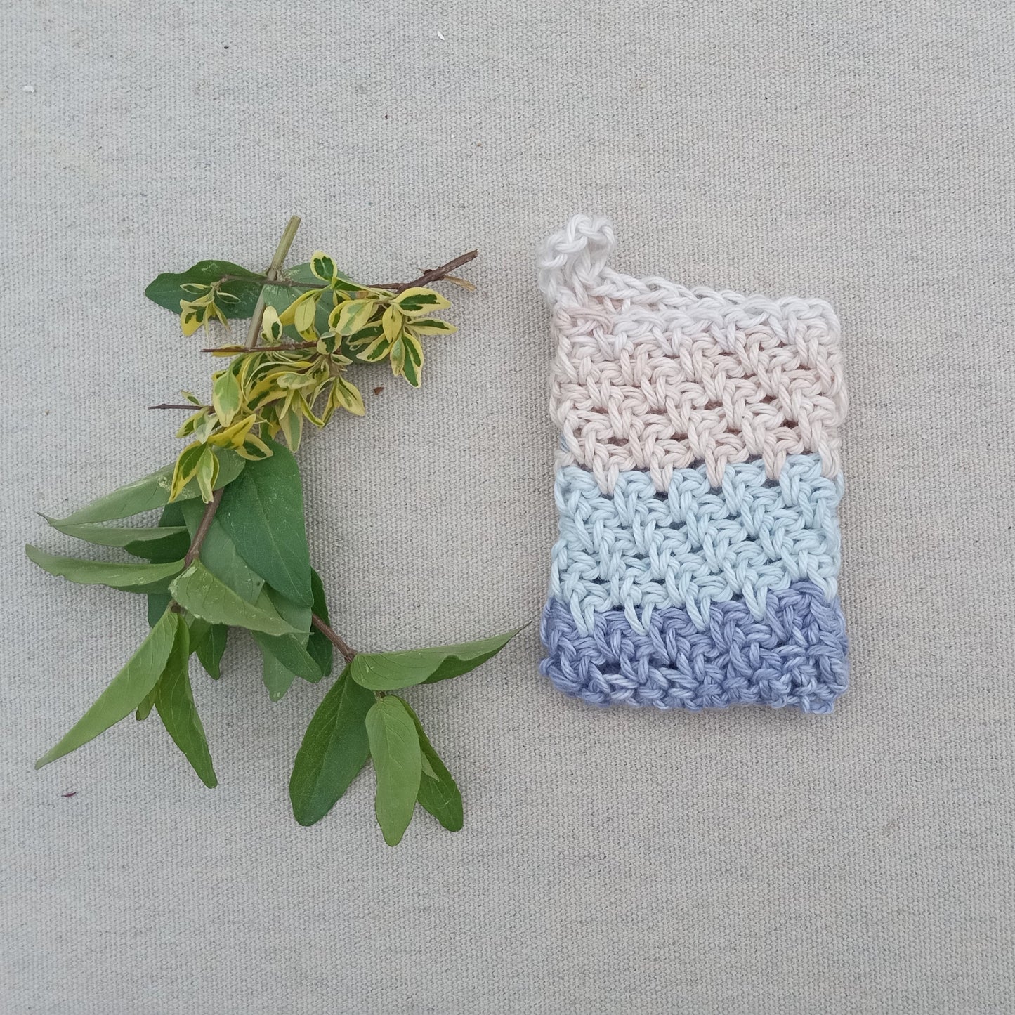 Handmade Cotton Soap Sack - Natural Shower Scrubby for Eco-Friendly Bathing - Crochet Soap Saver - Cute Bathroom Accessories - Washcloths