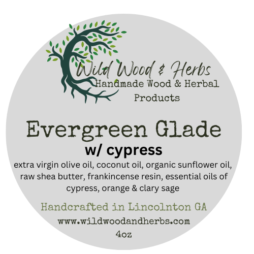 Evergreen Glade - Frankincense Infused Olive Oil & Shea Butter Soap Scented with Cypress Essential Oil - Natural Handmade Chemical-Free Bar Soap for Guys