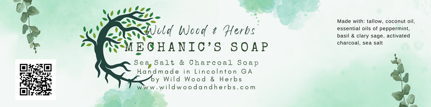 Charcoal & Sea Salt Soap: Tallow, Coconut Oil Bars, Handmade