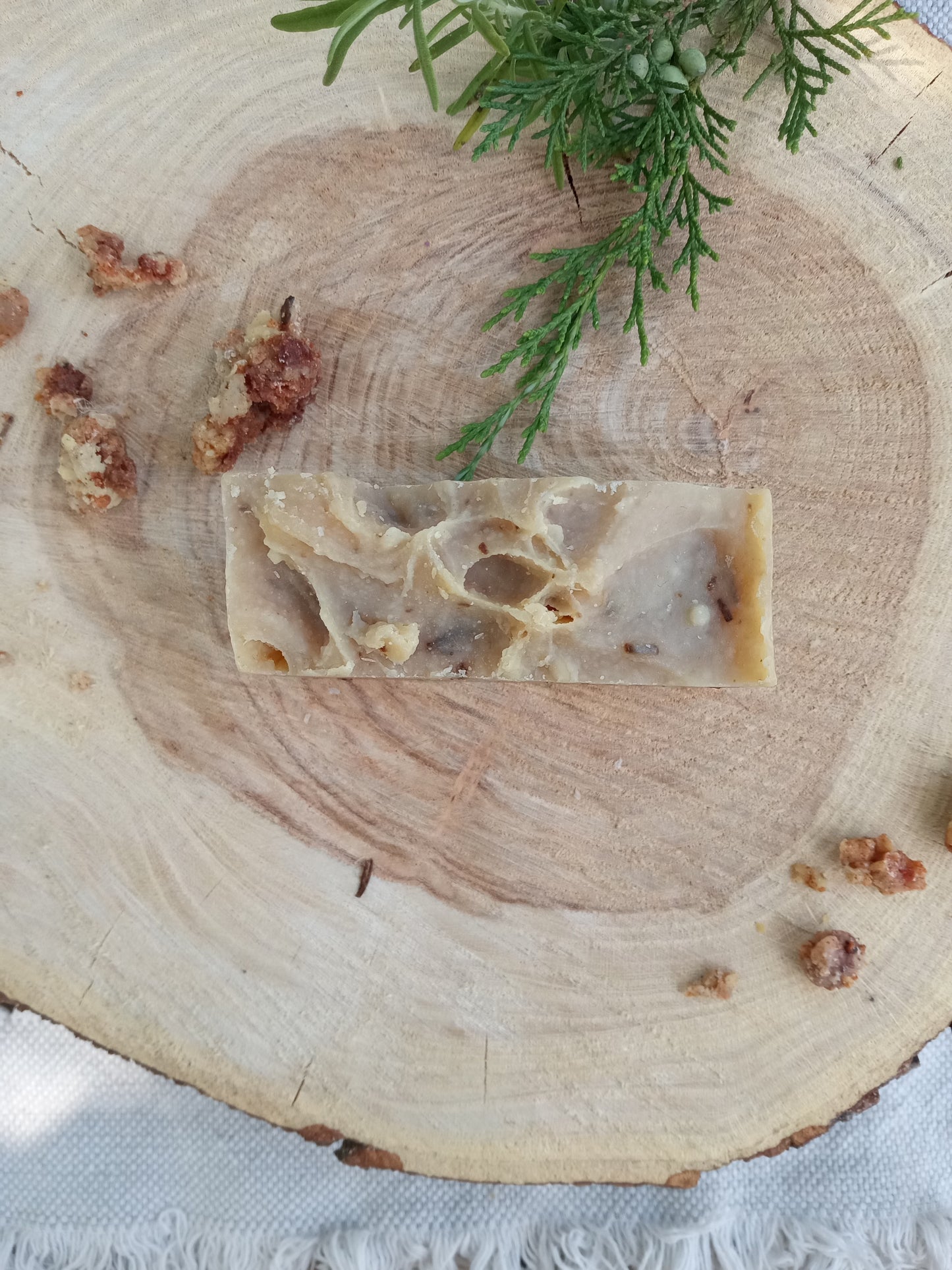 Pine & Rosemary Soap: Vetiver Scented Natural Shea Bars