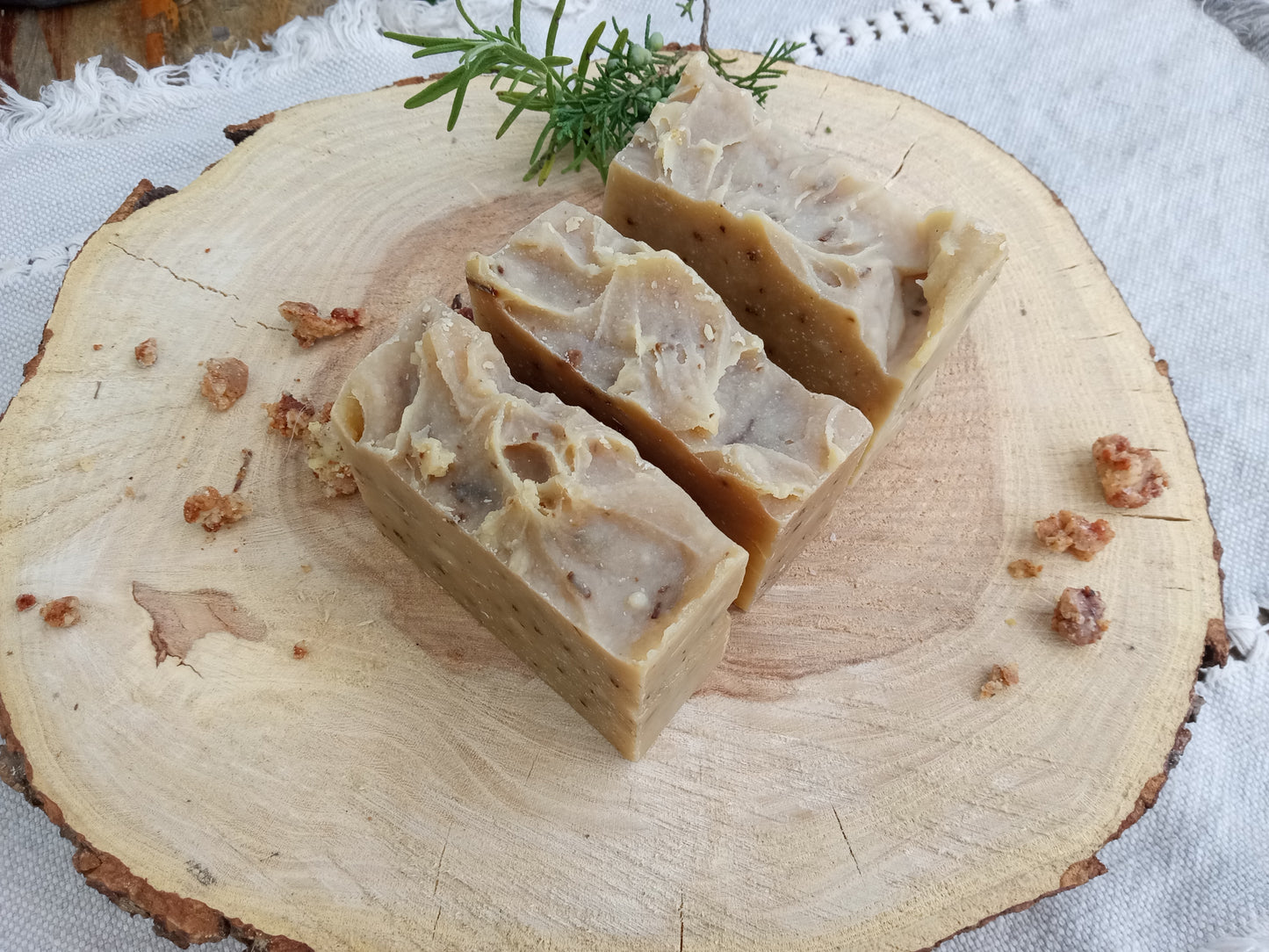 Pine & Rosemary Soap: Vetiver Scented Natural Shea Bars