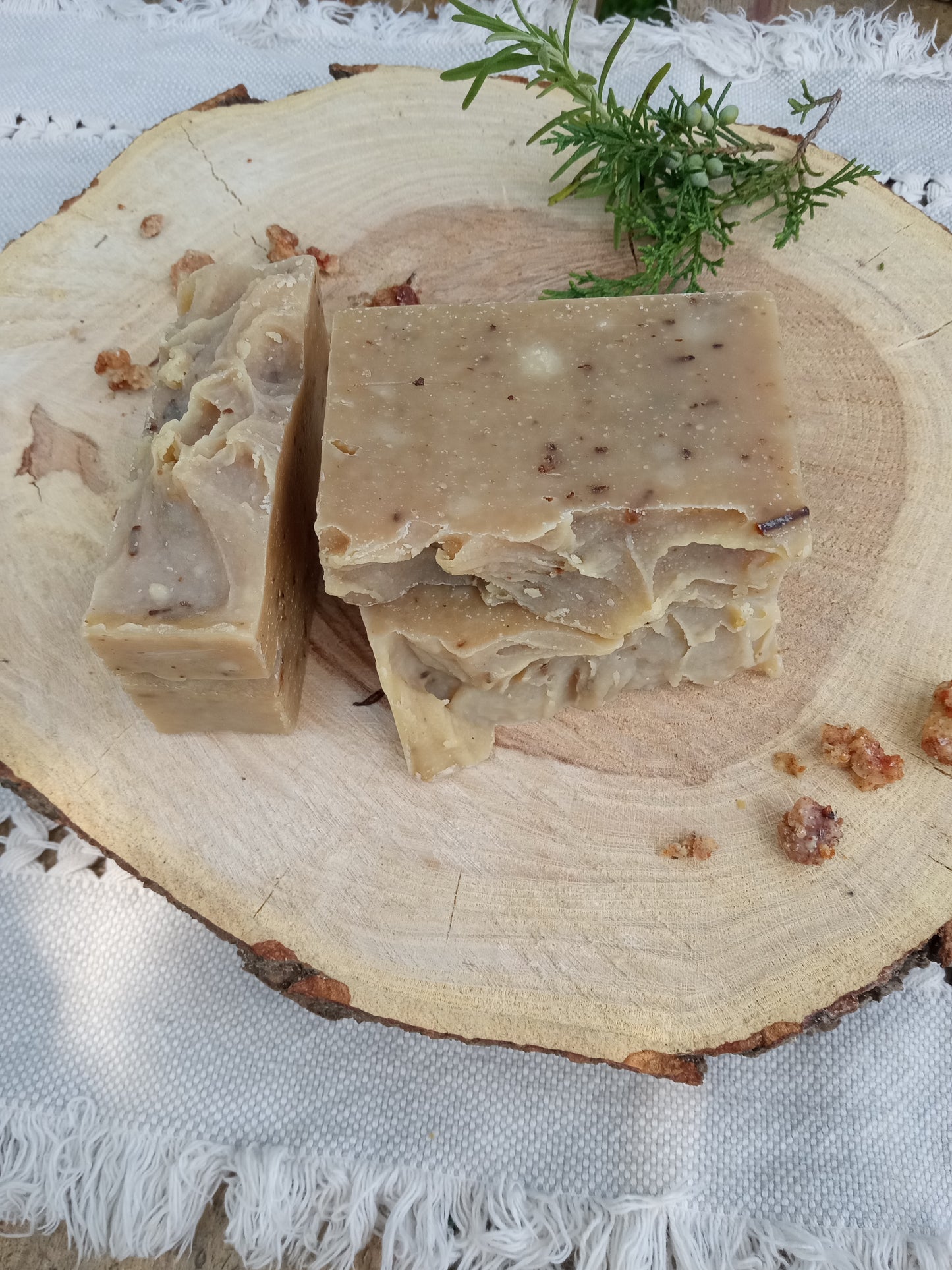 Pine & Rosemary Soap: Vetiver Scented Natural Shea Bars