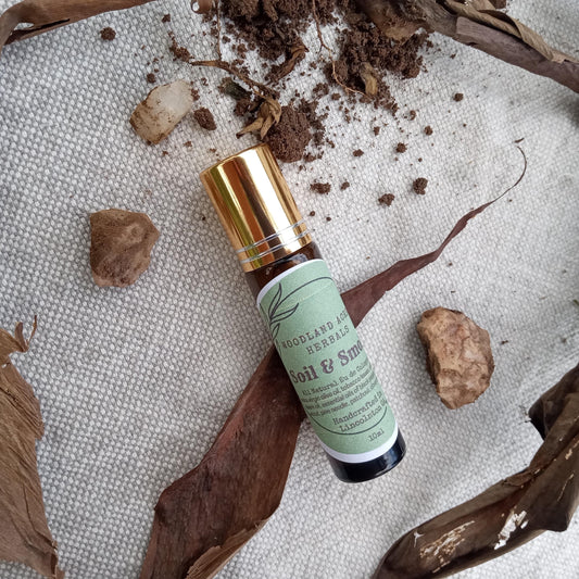 Soil & Smoke Essential Oil Cologne Roll-On for Men with Tobacco, Patchouli, and Cedarwood - Natural Fragrance Roller - Birthday Gift for Him