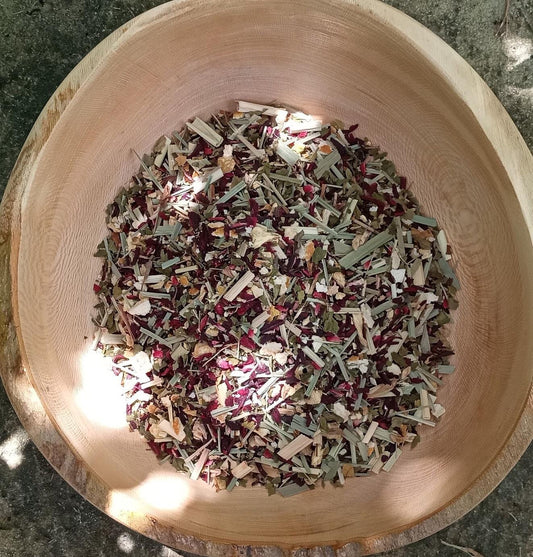 Tropical Zest Organic Lemongrass & Hibiscus Tea with Peppermint, Ginger and Honey-Bush - High in Vitamin C