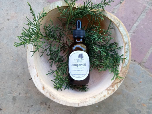 Forest Fresh Juniper Massage Oil - Aromatic Herbal Carrier Oil for DIY Perfume or Salve Making - Juniper Infusion for Joint Massage