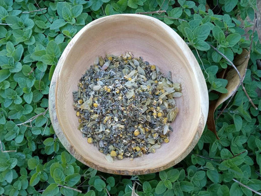 Be Calm Organic Herbal Tea for Sleep - Chamomile Lavender Tea with Hops & Catnip Herb - Bedtime Tea - Relaxing Herbal Tea with Apple Mint
