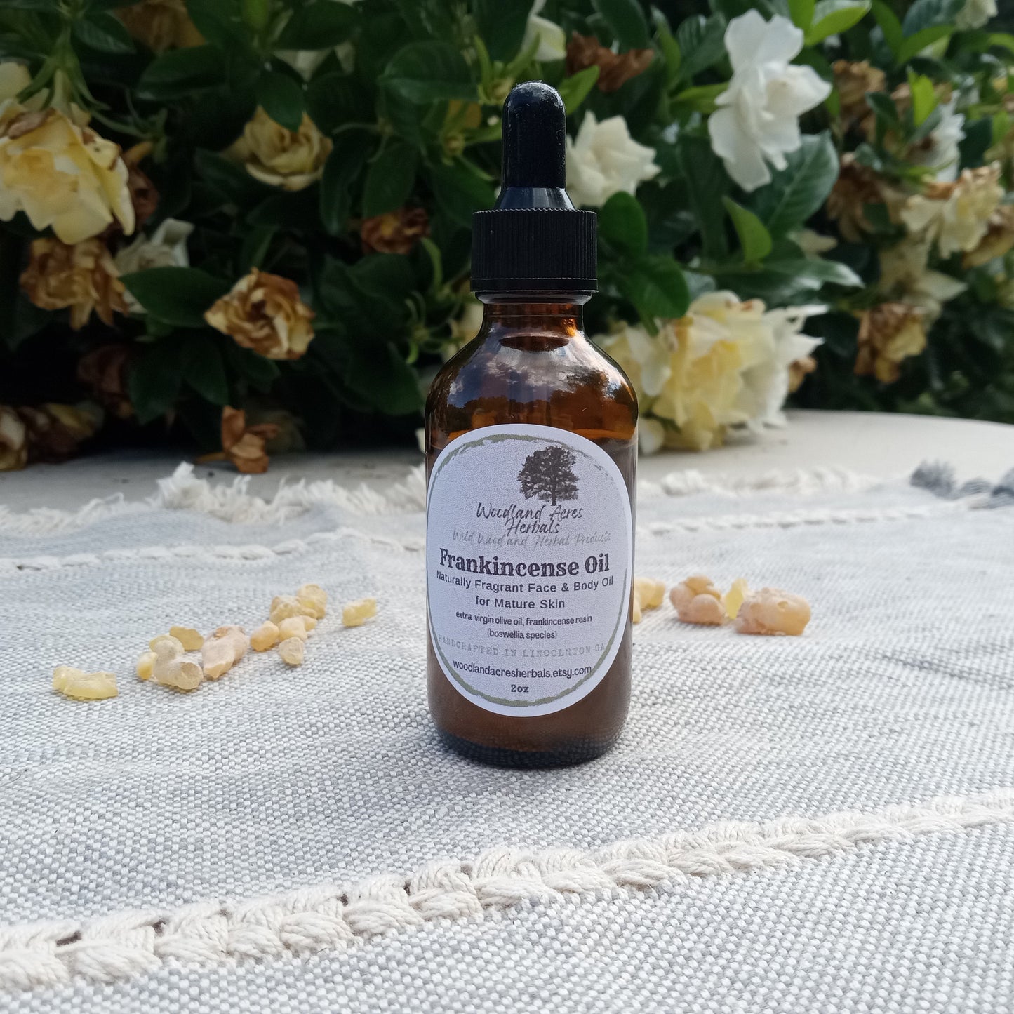 Frankincense Infused Olive Oil: Herbal Face & Body Oil for Sunspots -  2oz