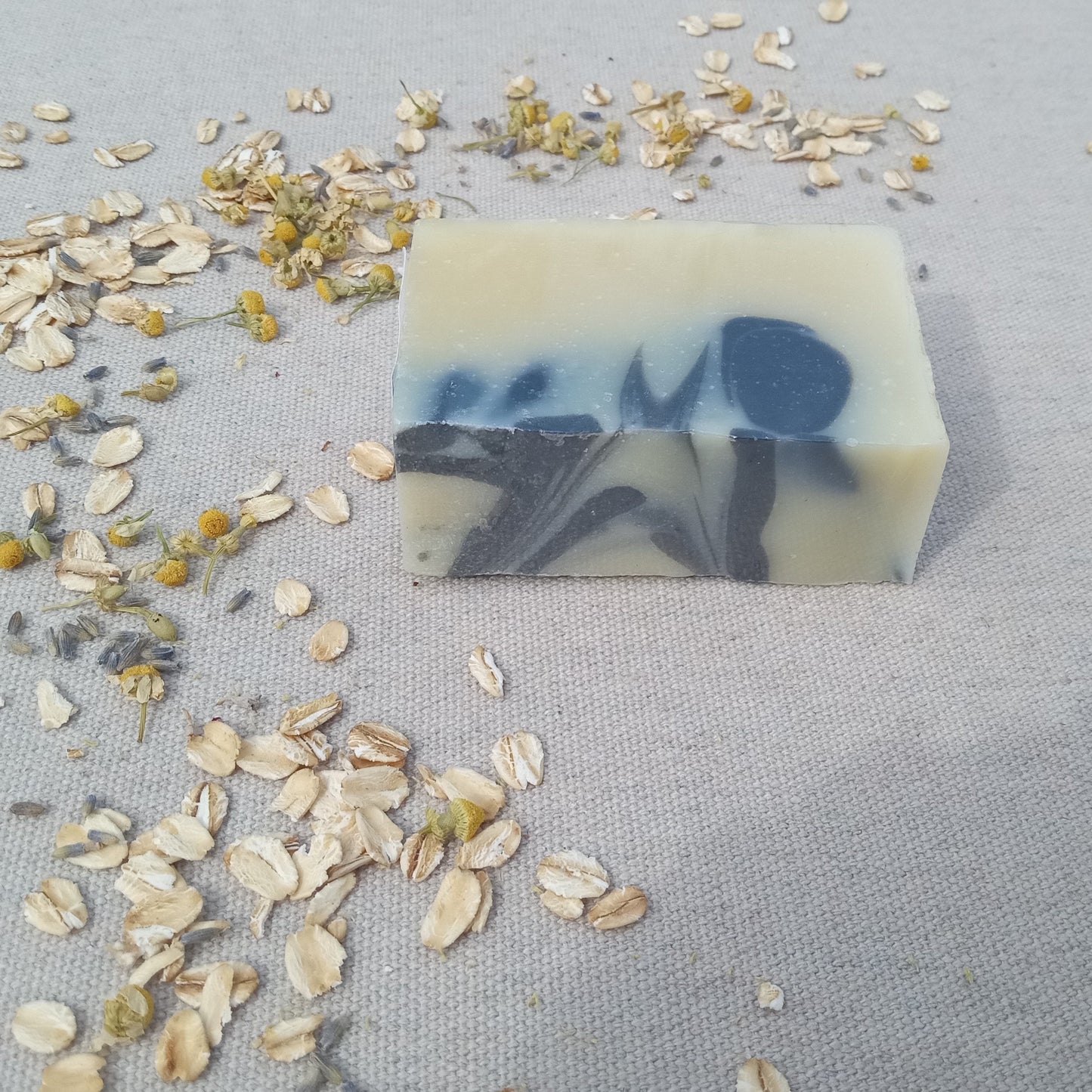 Wild Meadow - Moisturizing Lavender Soap with Calendula & Geranium - Herbal Body Wash for Natural Skin Care - Tallow Soap with Shea Butter and Olive Oil