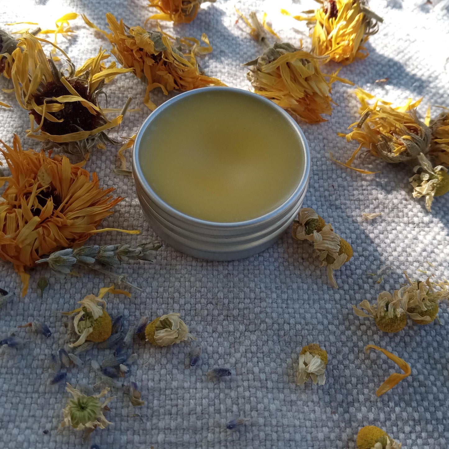 Flower Salve with Calendula, Chamomile & Lavender - Soothing Herbal Baby Butt Butter - Handcrafted Sensitive Skin Care Ointment for Kids