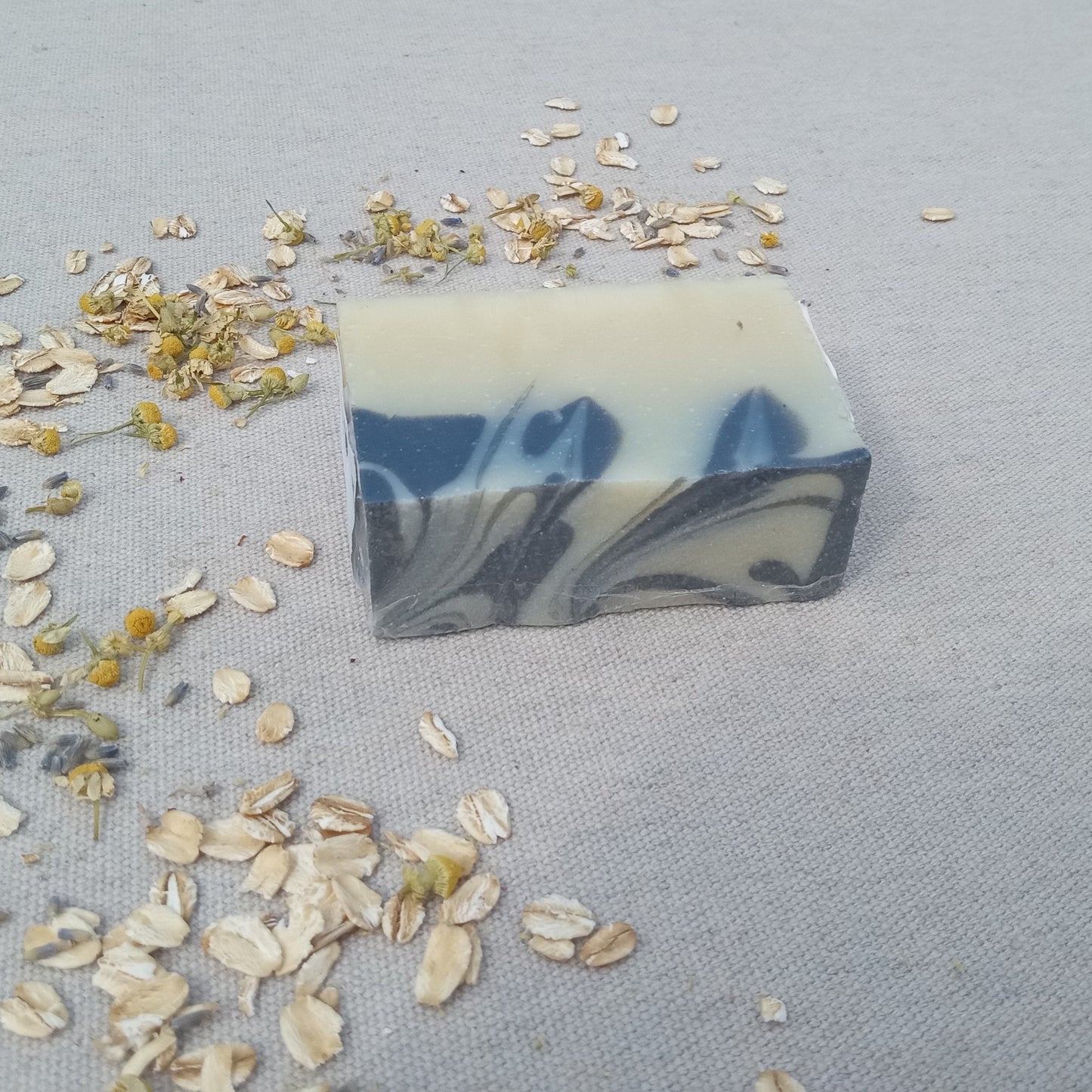 Wild Meadow - Moisturizing Lavender Soap with Calendula & Geranium - Herbal Body Wash for Natural Skin Care - Tallow Soap with Shea Butter and Olive Oil