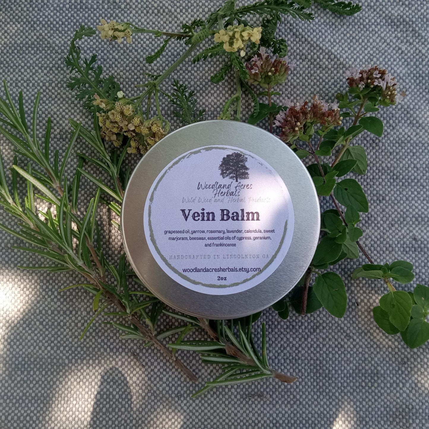 Vein Salve with Yarrow, Calendula, Cypress & Geranium - Herbal Toning Ointment - Gifts under 30 for Her - Natural Hemorrhoid Relief
