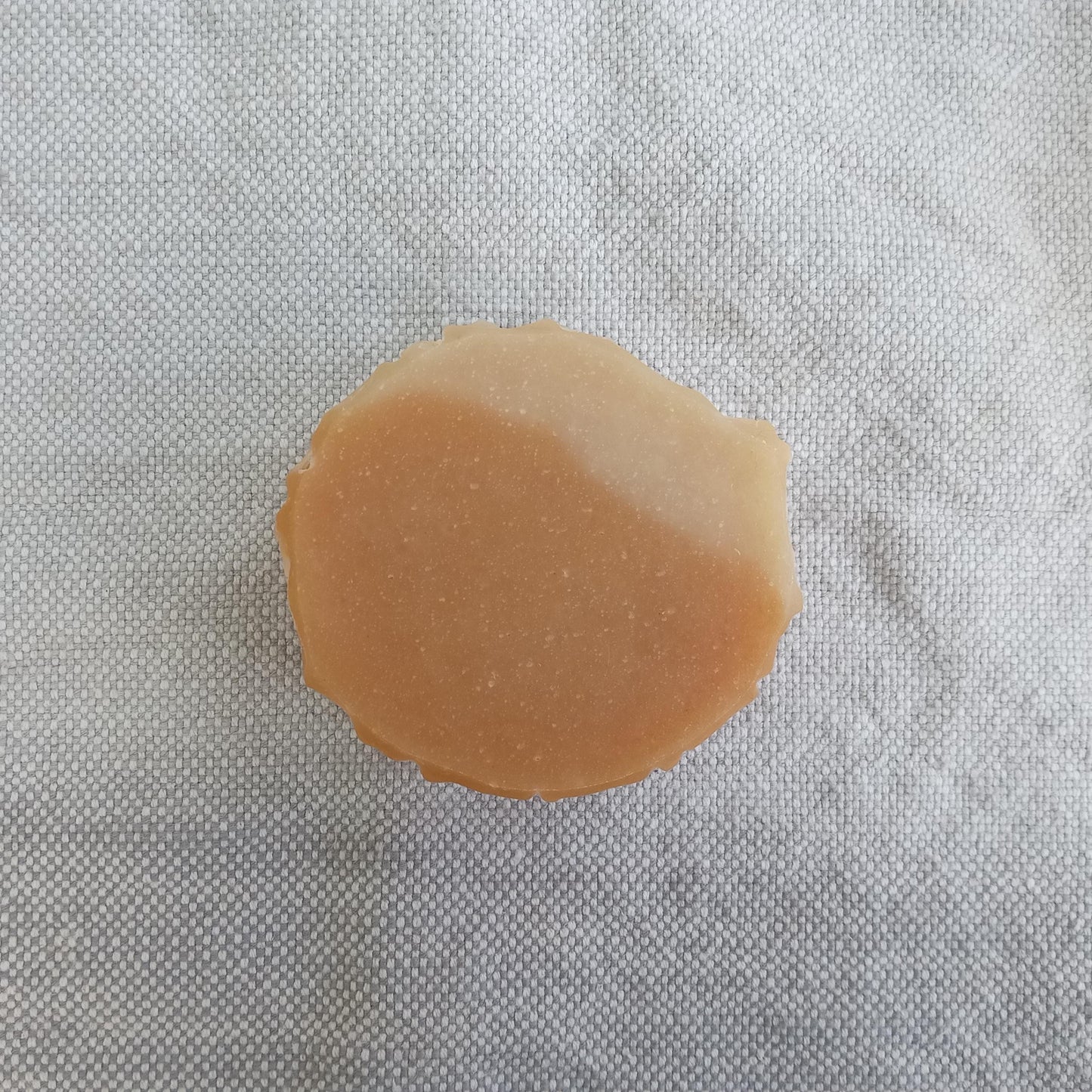 Bright New Day - Grapefruit Soap with Myrrh & Aloe - Handmade Cold Process Round Soap Bars with Coconut Oil and Shea Butter - Citrus Soap with Clove Oil